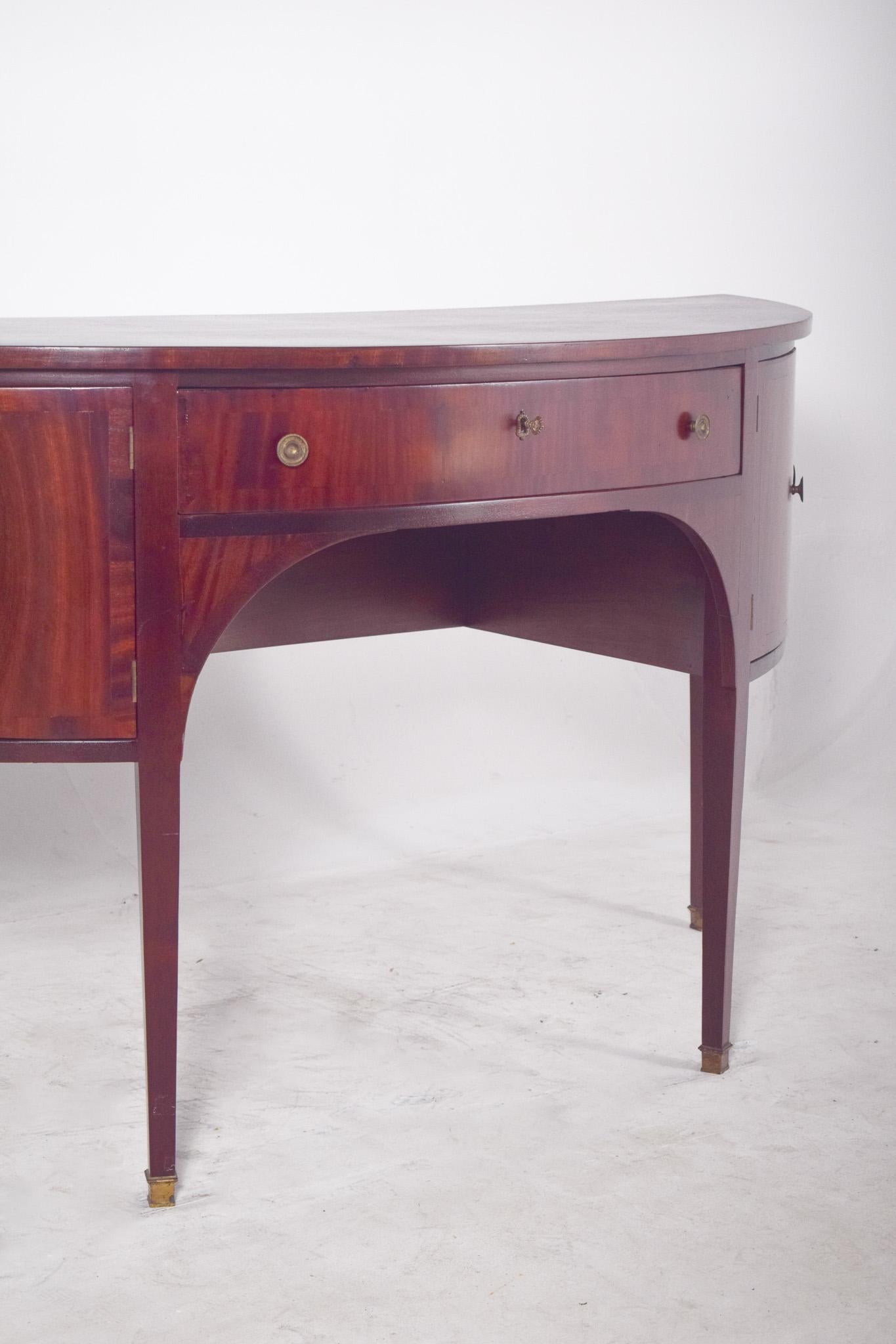 Wood 19th Century Antique English Empire Sideboard For Sale