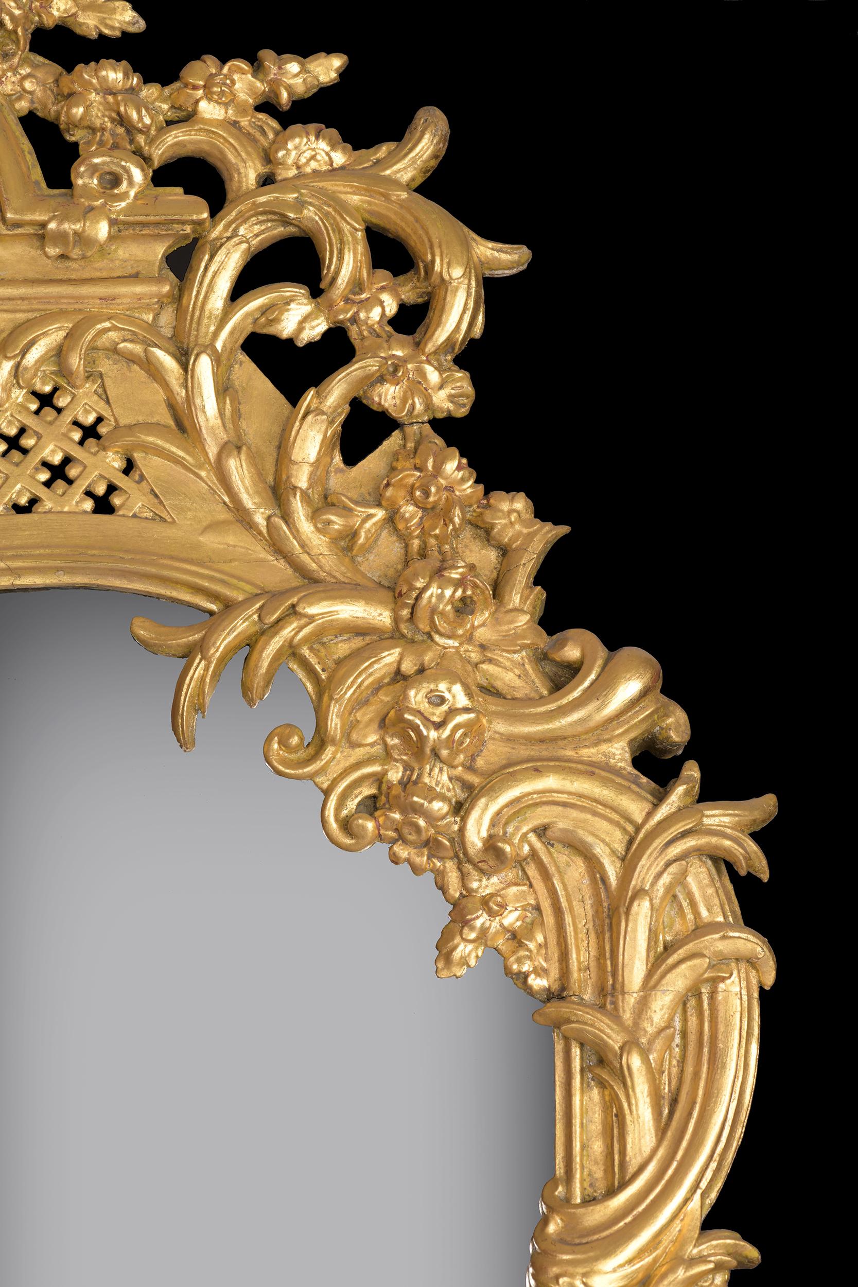 Antiker englischer vergoldeter Spiegel in voller Länge, 19. Jahrhundert (Englisch) im Angebot