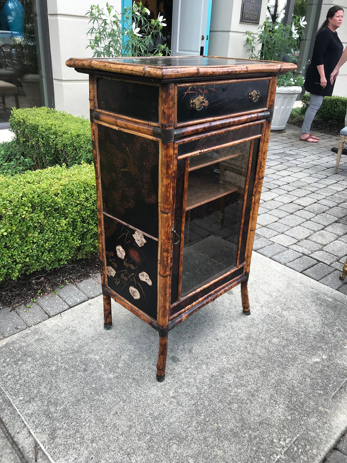 19th Century Antique English One Door Cabinet 12