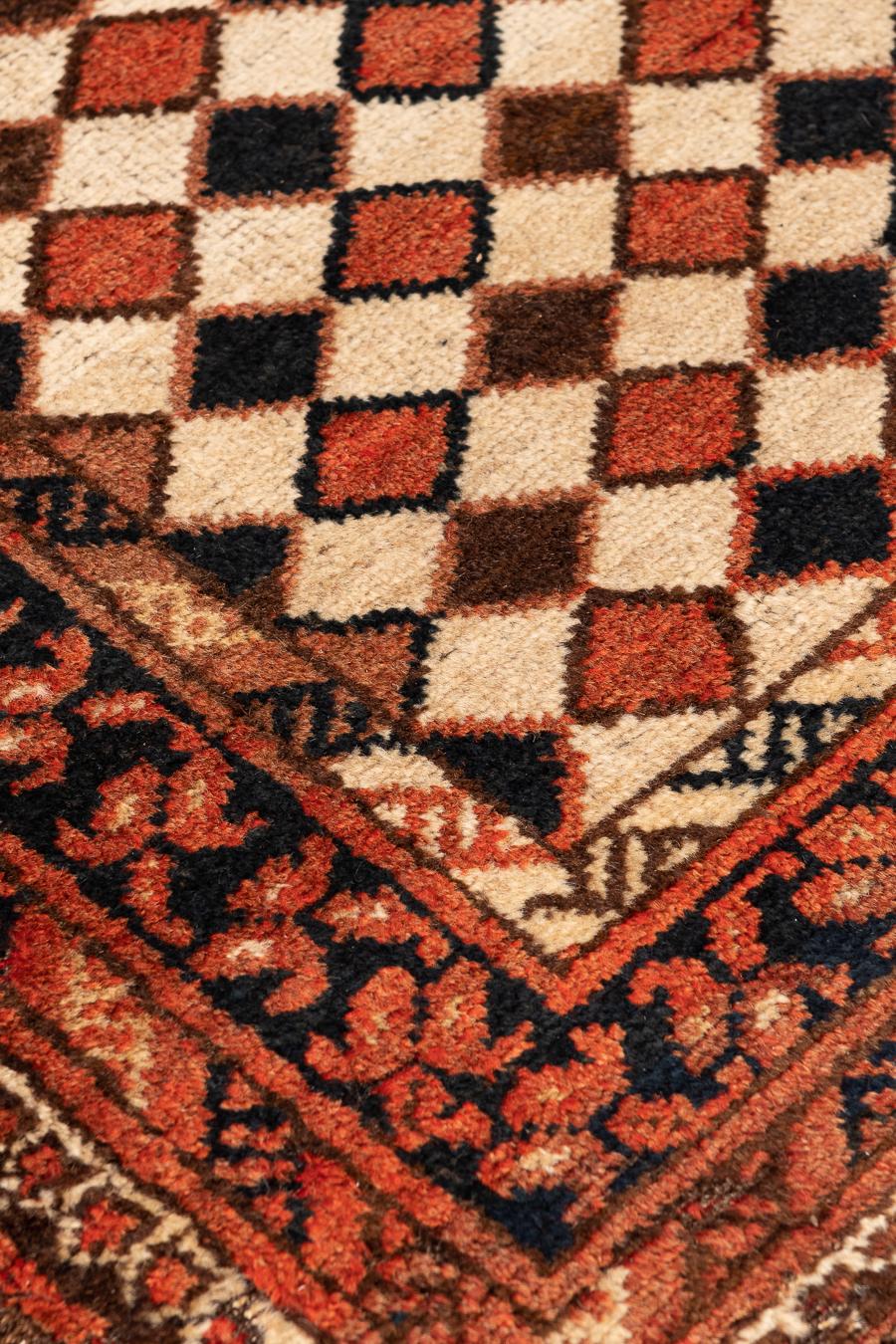 Hand-Knotted 19th Century Antique Ersari Rug For Sale