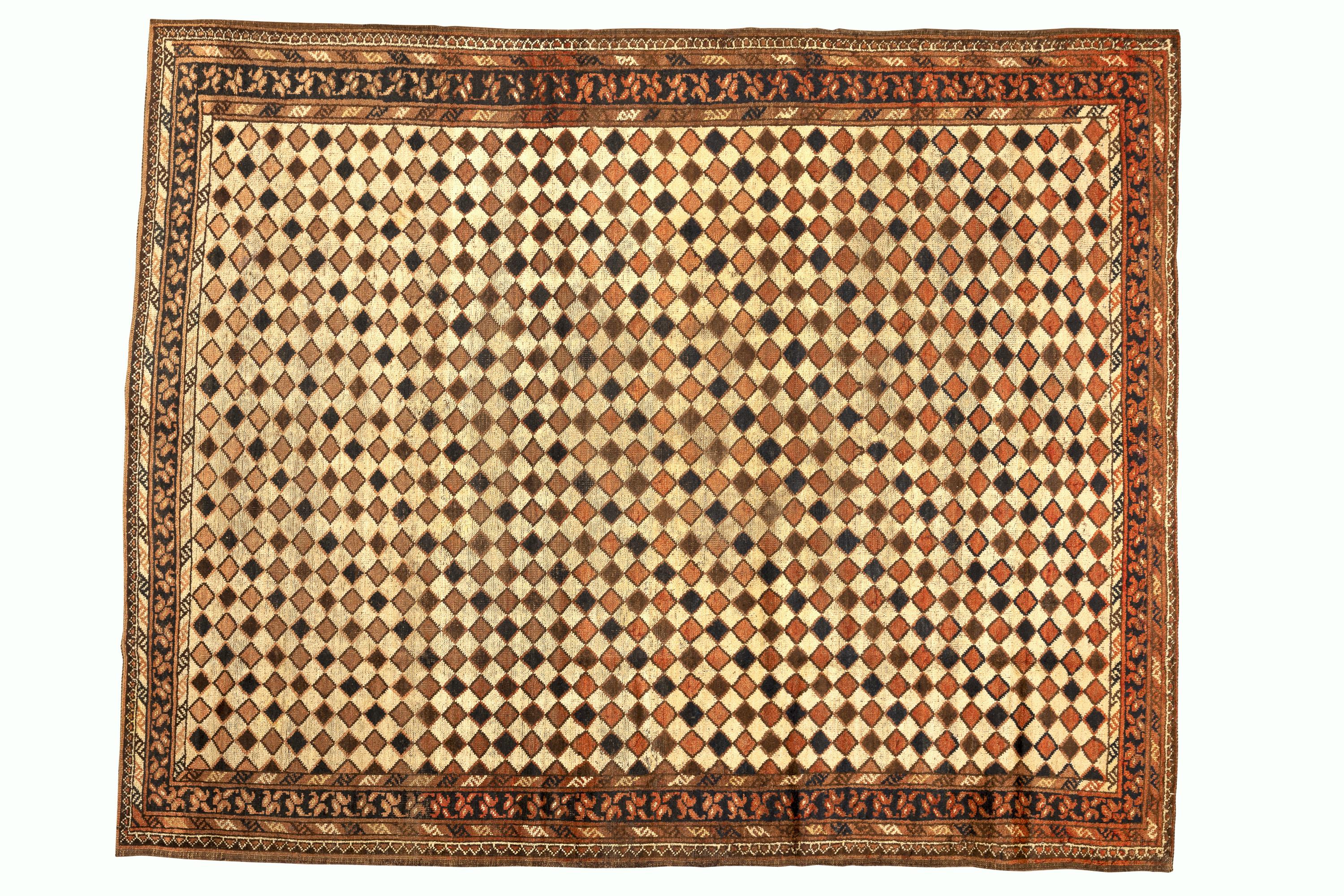 Wool 19th Century Antique Ersari Rug For Sale