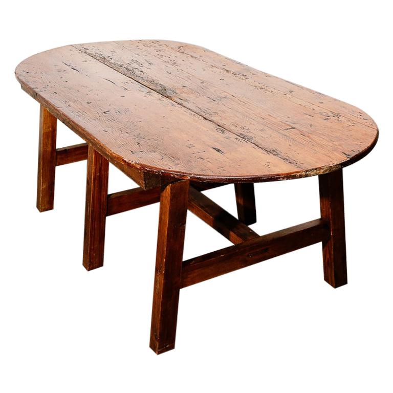 19th Century Antique Farmhouse Dining Table at 1stDibs
