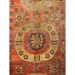 19th Century Antique Floral Samarkand Rug
