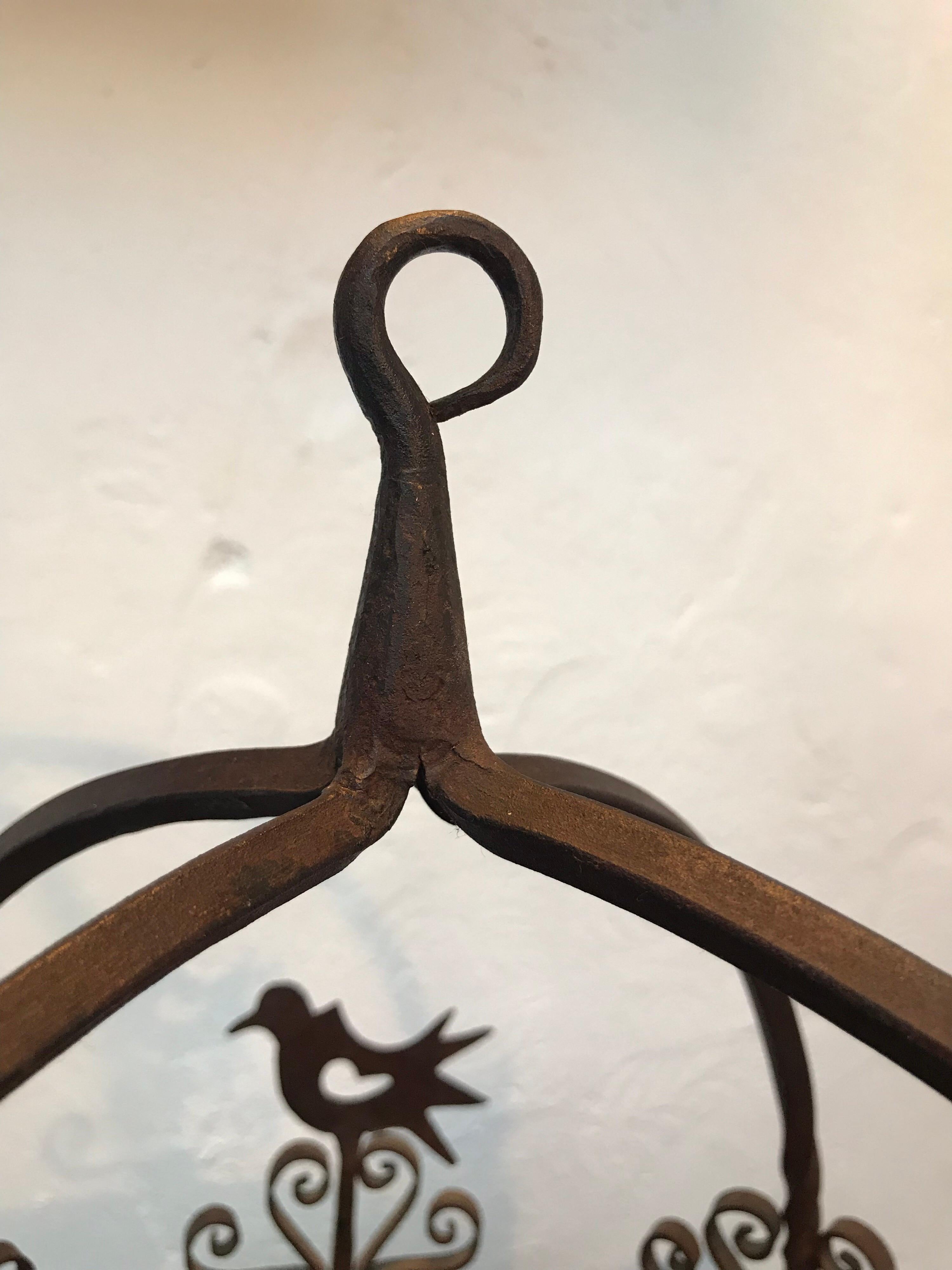 19th Century Antique Forged Iron Game Hook In Good Condition In Søborg, DK