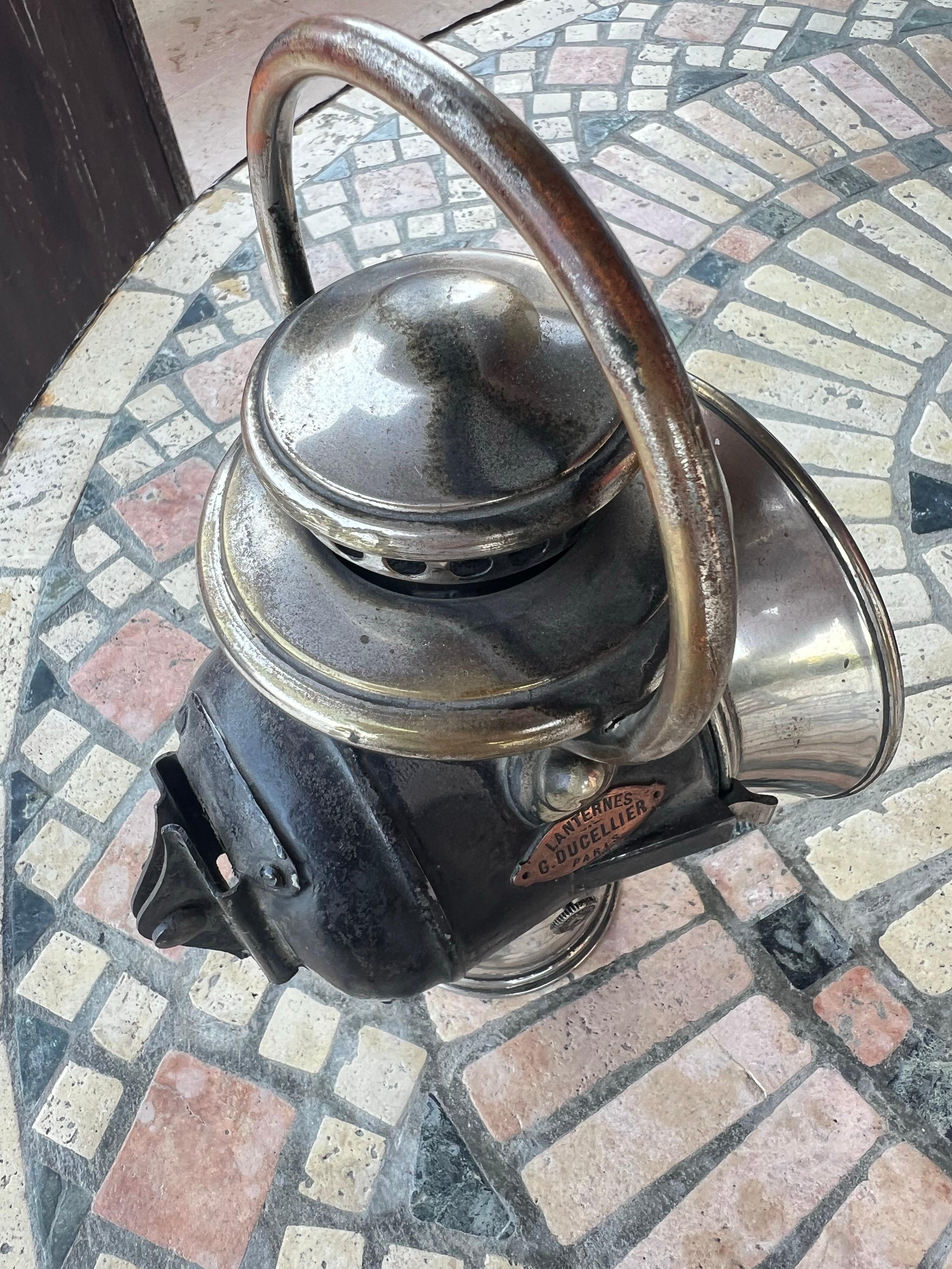 Antiguo farol de carruaje francés del siglo XIX, propiedad del presidente Émile Loubet en venta 5