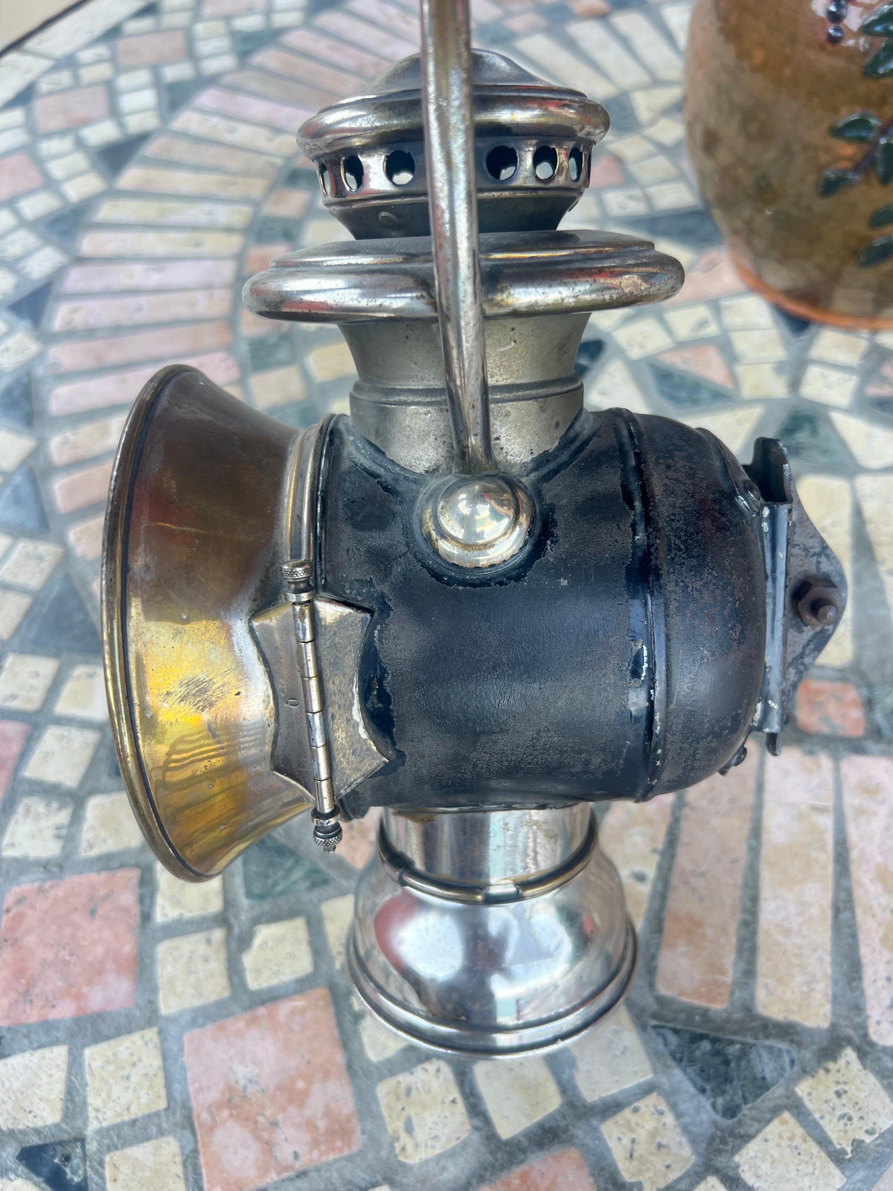 Antiguo farol de carruaje francés del siglo XIX, propiedad del presidente Émile Loubet en venta 6
