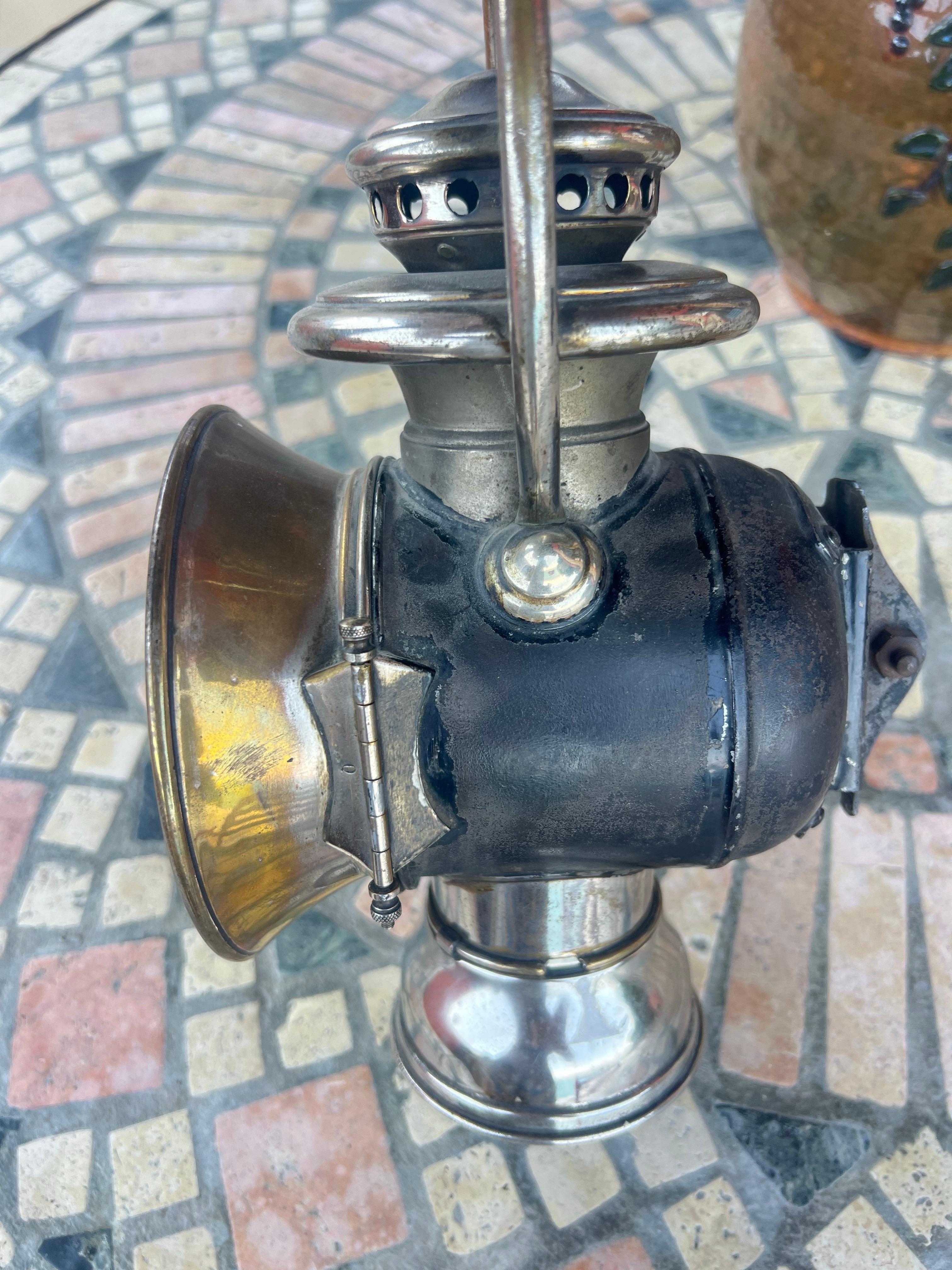 Antiguo farol de carruaje francés del siglo XIX, propiedad del presidente Émile Loubet en venta 7