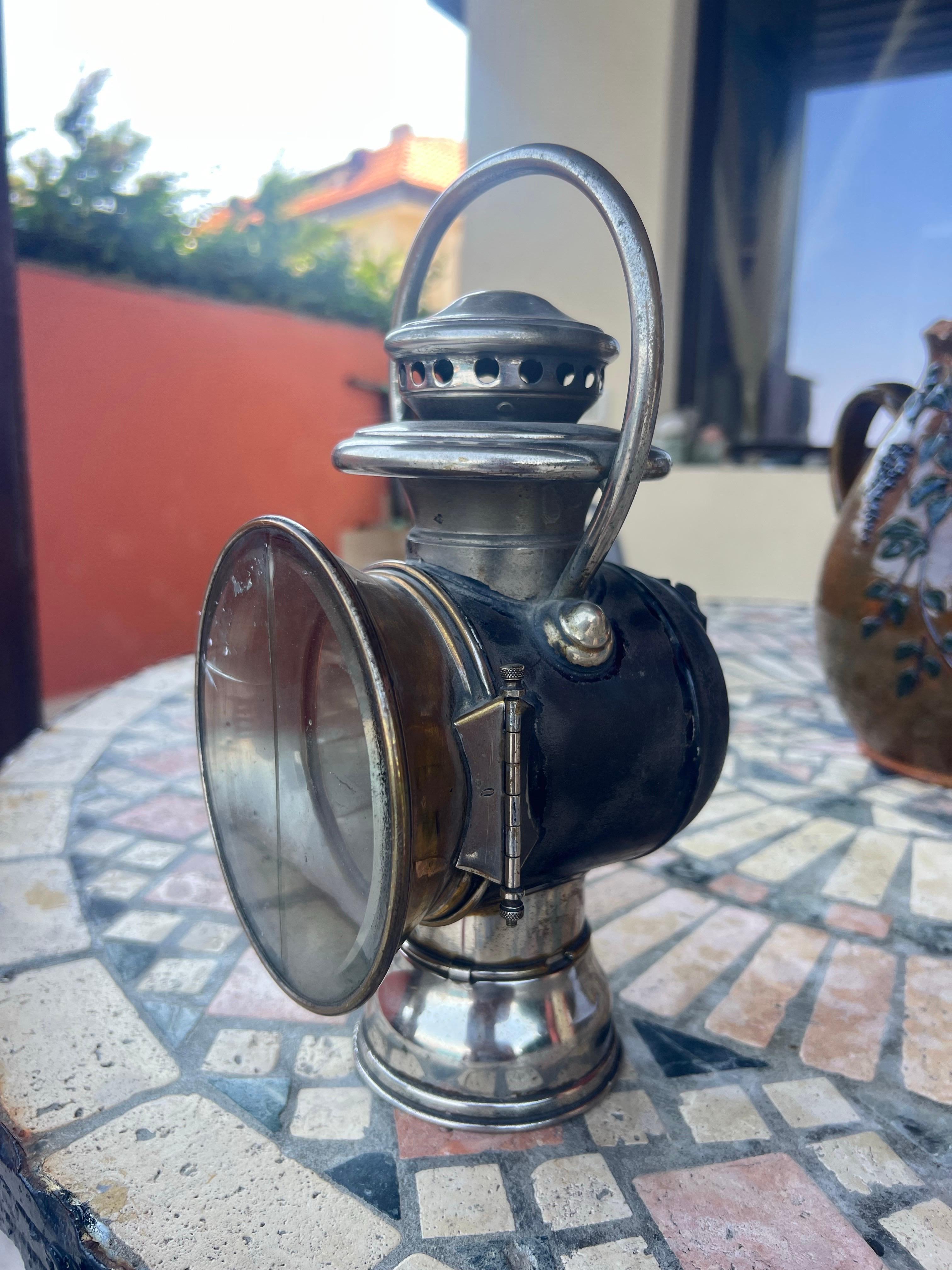 Antiguo farol de carruaje francés del siglo XIX, propiedad del presidente Émile Loubet en venta 2
