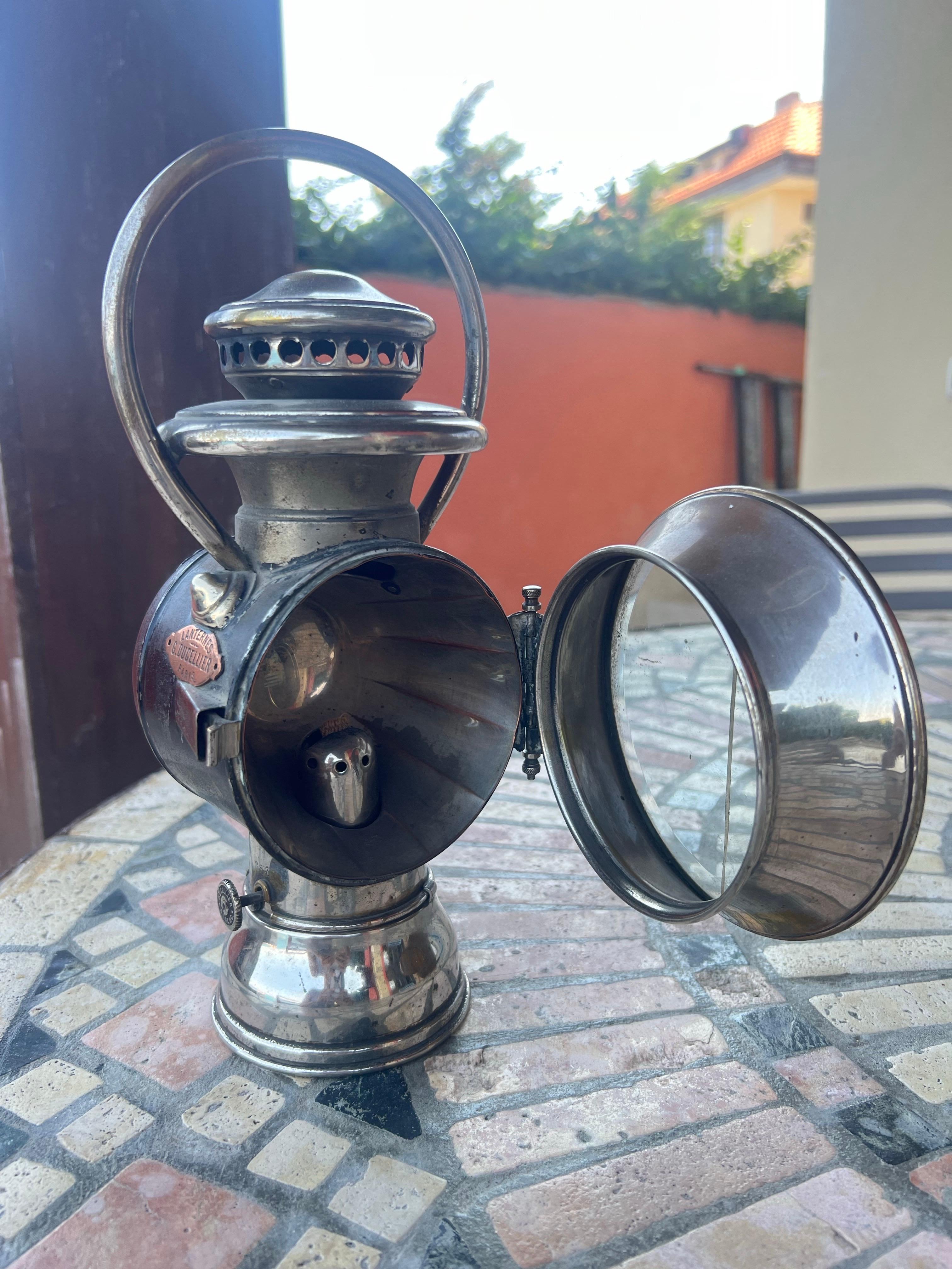 Antiguo farol de carruaje francés del siglo XIX, propiedad del presidente Émile Loubet en venta 3