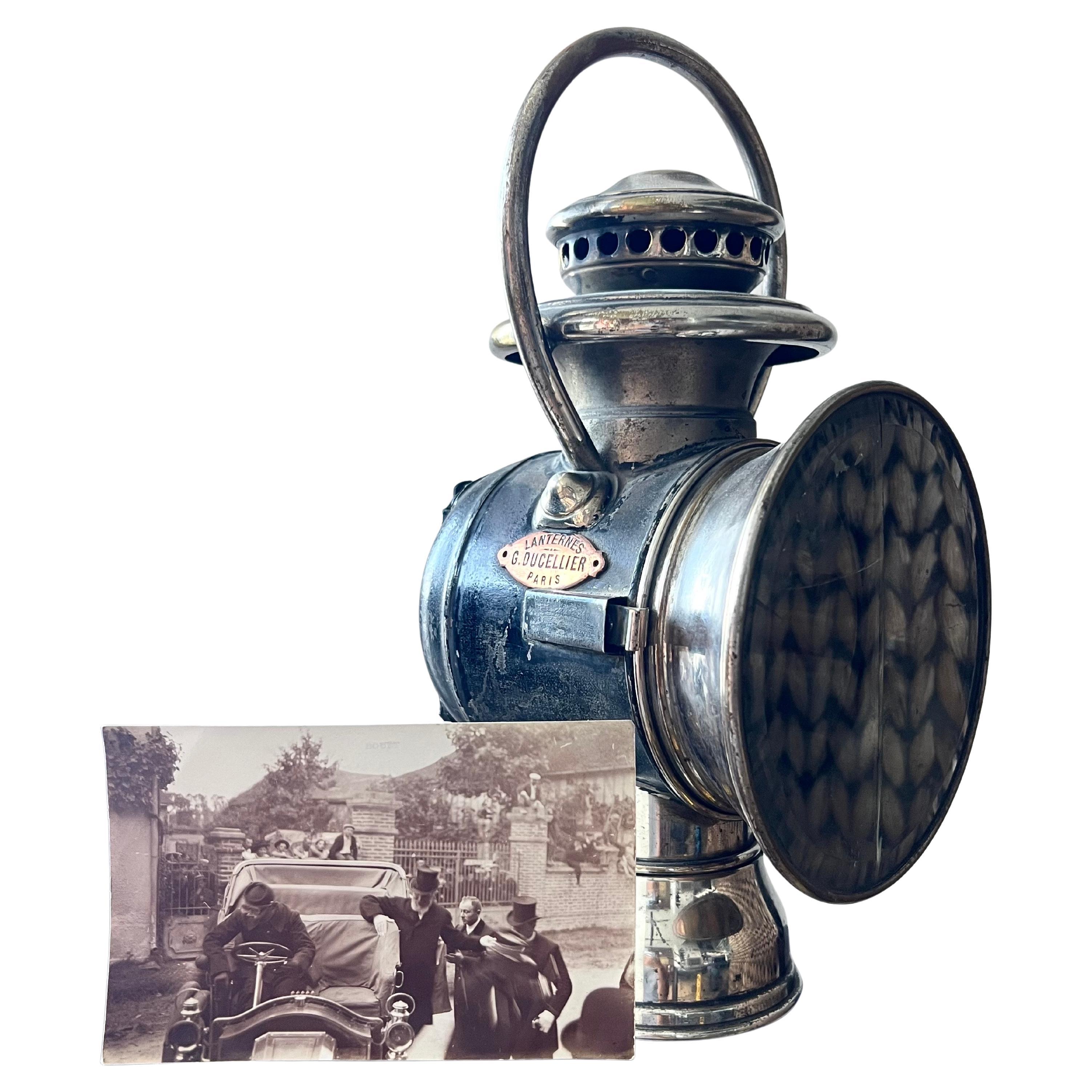 Antiguo farol de carruaje francés del siglo XIX, propiedad del presidente Émile Loubet en venta