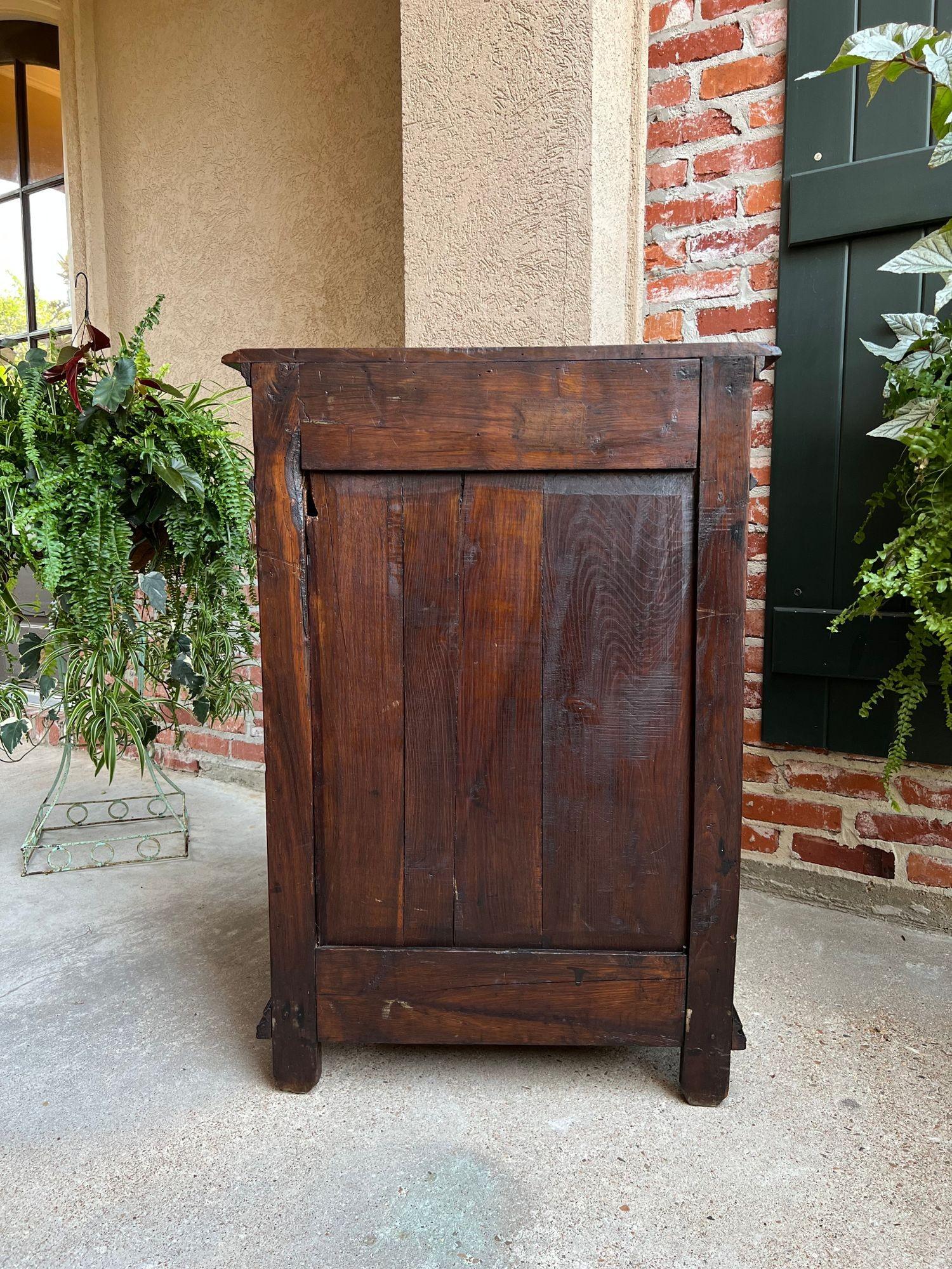 19th Century Antique French Carved Oak Cabinet Breton Brittany Wine Bar Sideboar 7
