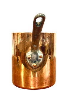 Casserole en cuivre français antique du 19e siècle par Gaillard, Paris