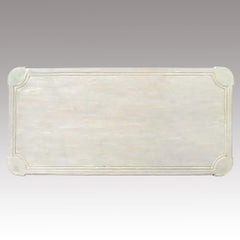 19th Century Antique French Farmhouse, Painted Louis XVI Style Dining Room Table