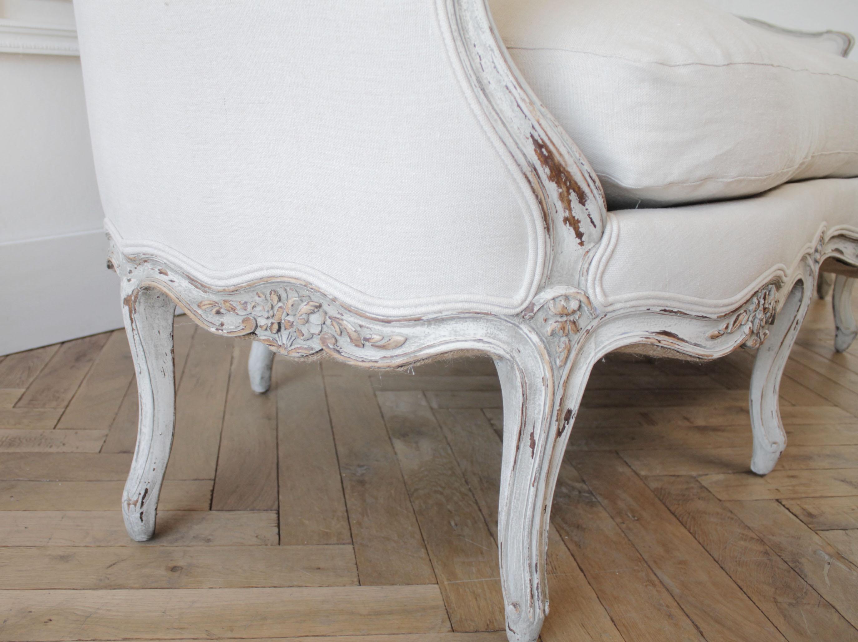 19th Century Antique French Louis XV Style Sofa 4