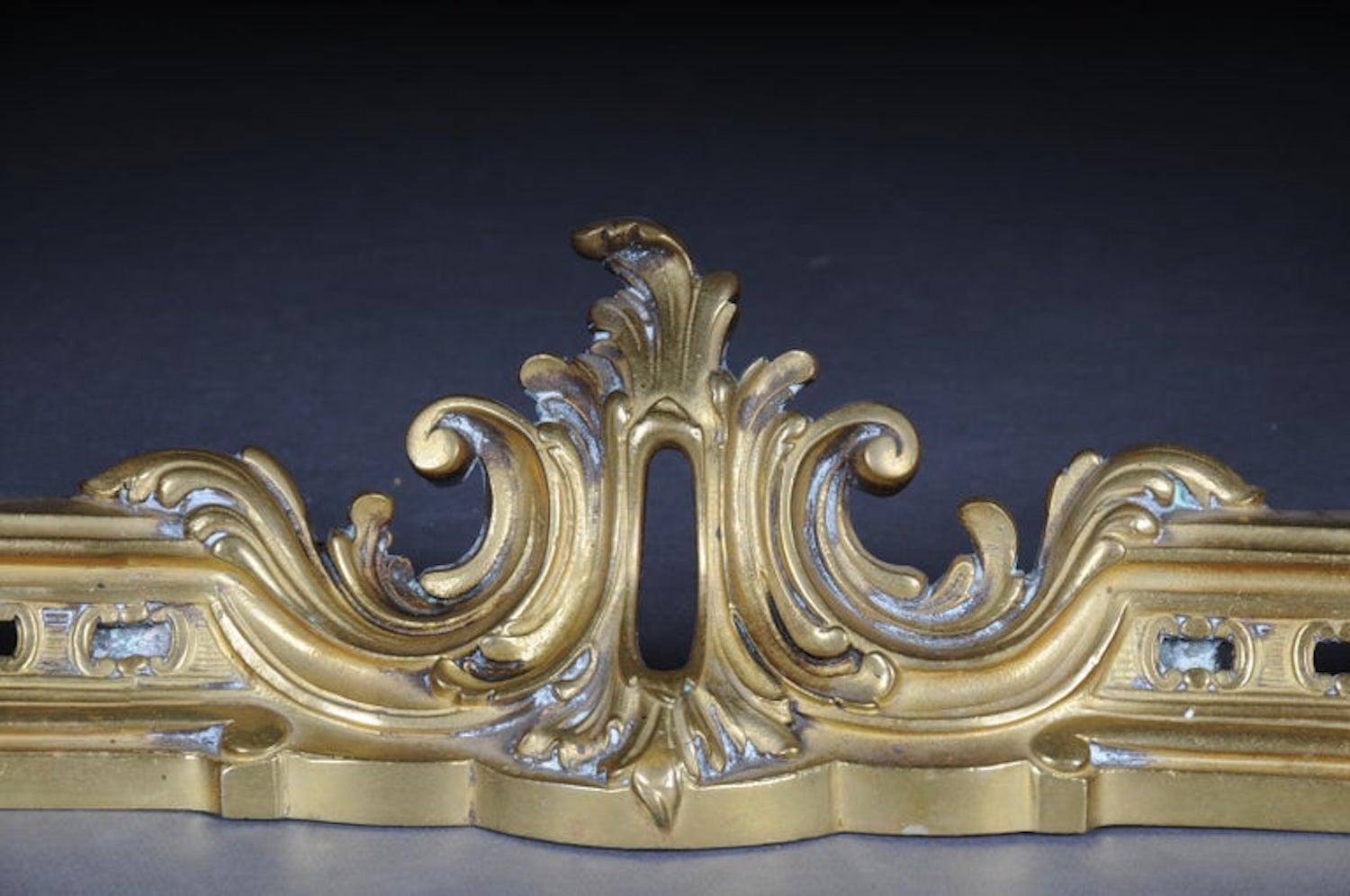 Francese Antique French del 19° secolo, mensola da camino / caminetto in bronzo in vendita