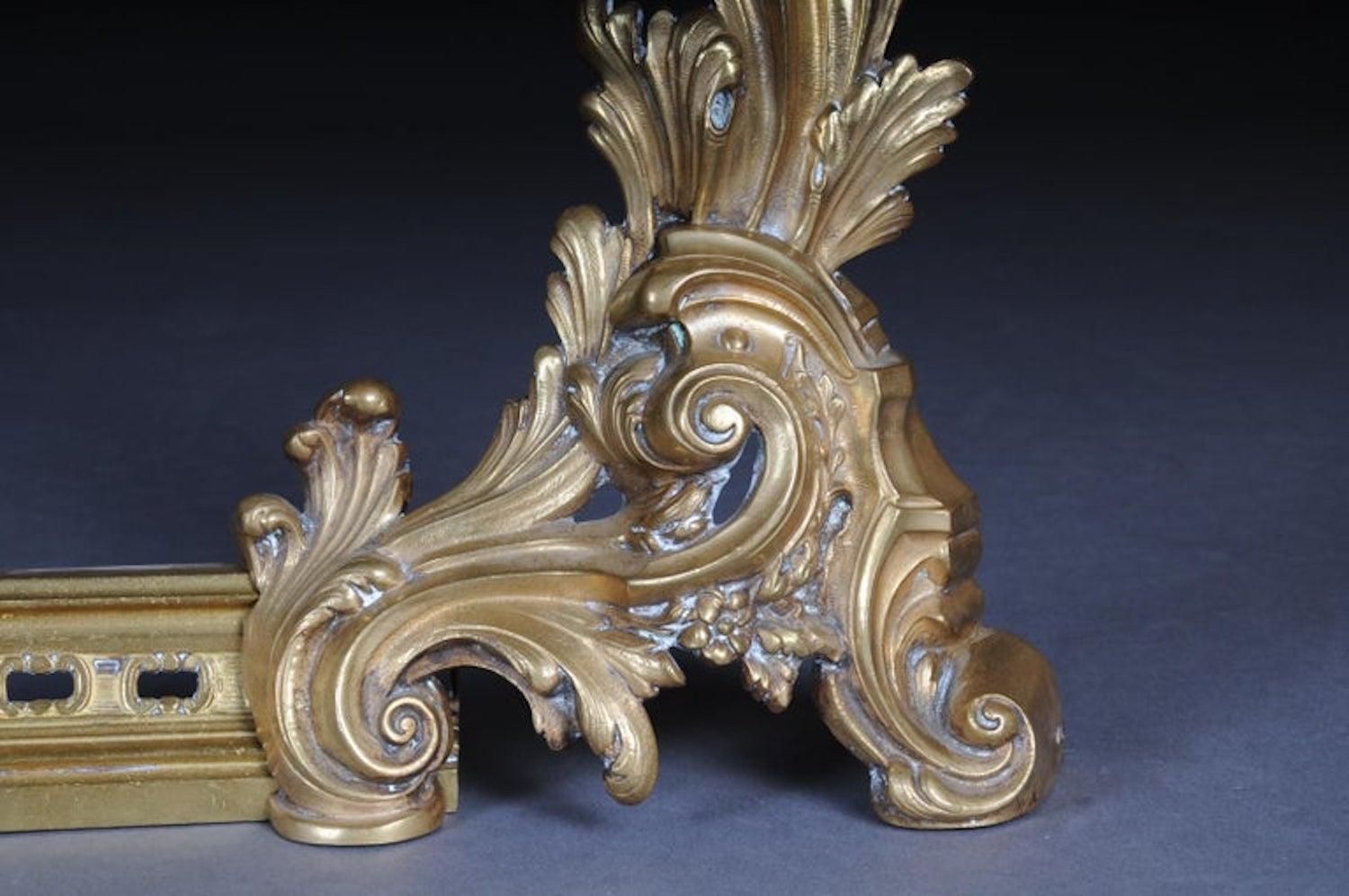 XIX secolo Antique French del 19° secolo, mensola da camino / caminetto in bronzo in vendita