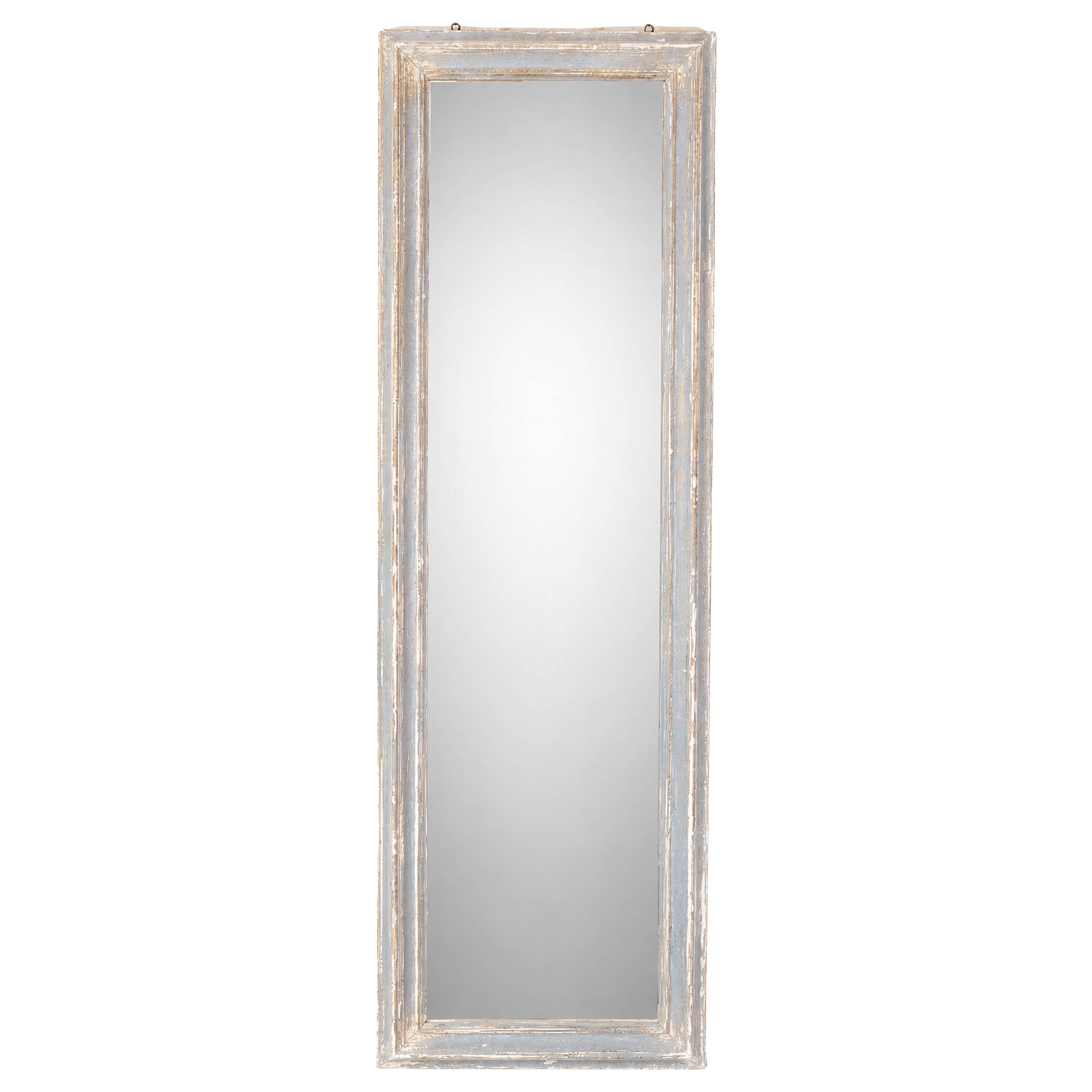 19th Century Antique French Painted Dressing Mirror For Sale