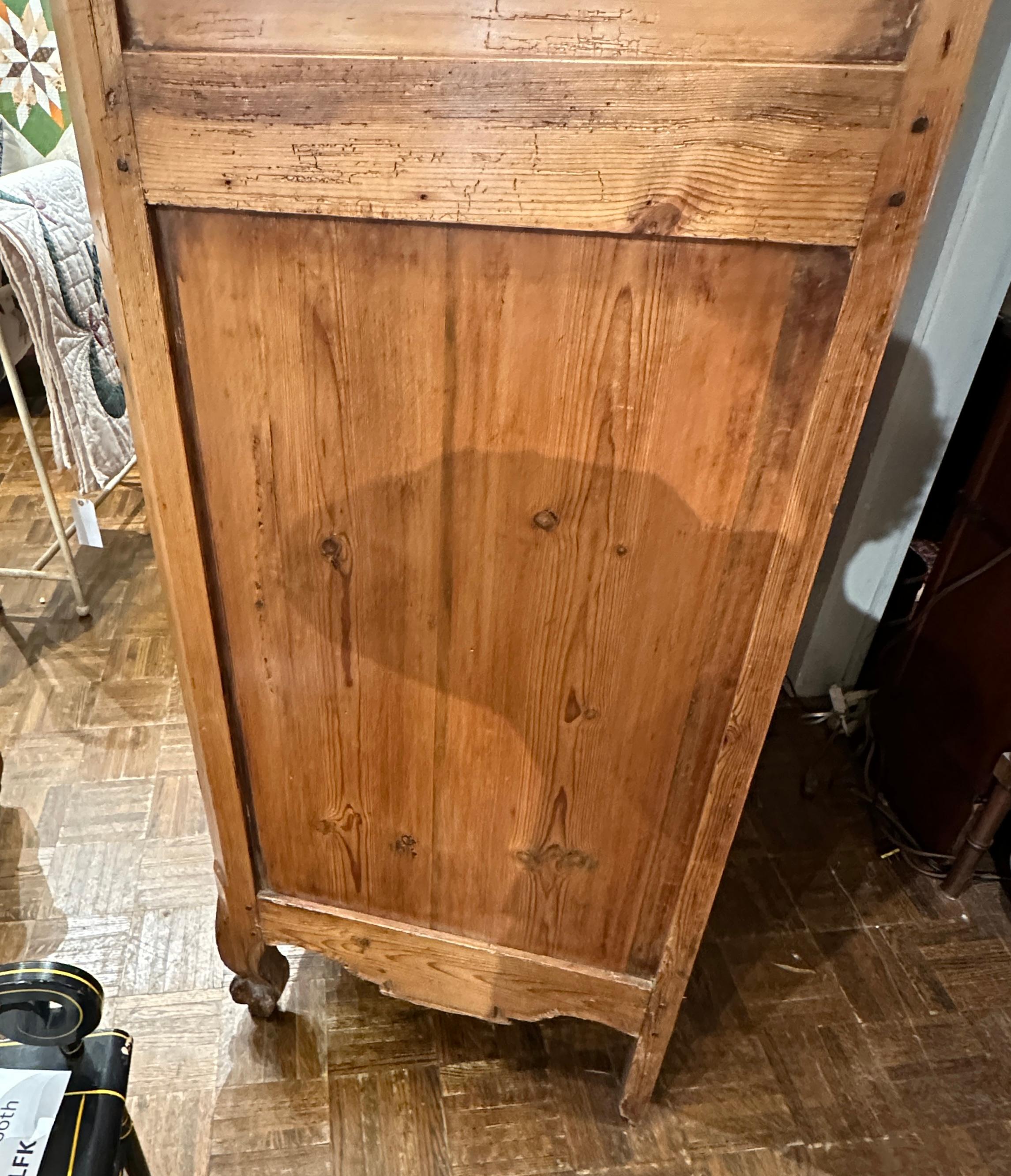 Antique Pine Armoire, 19th Century French For Sale 6