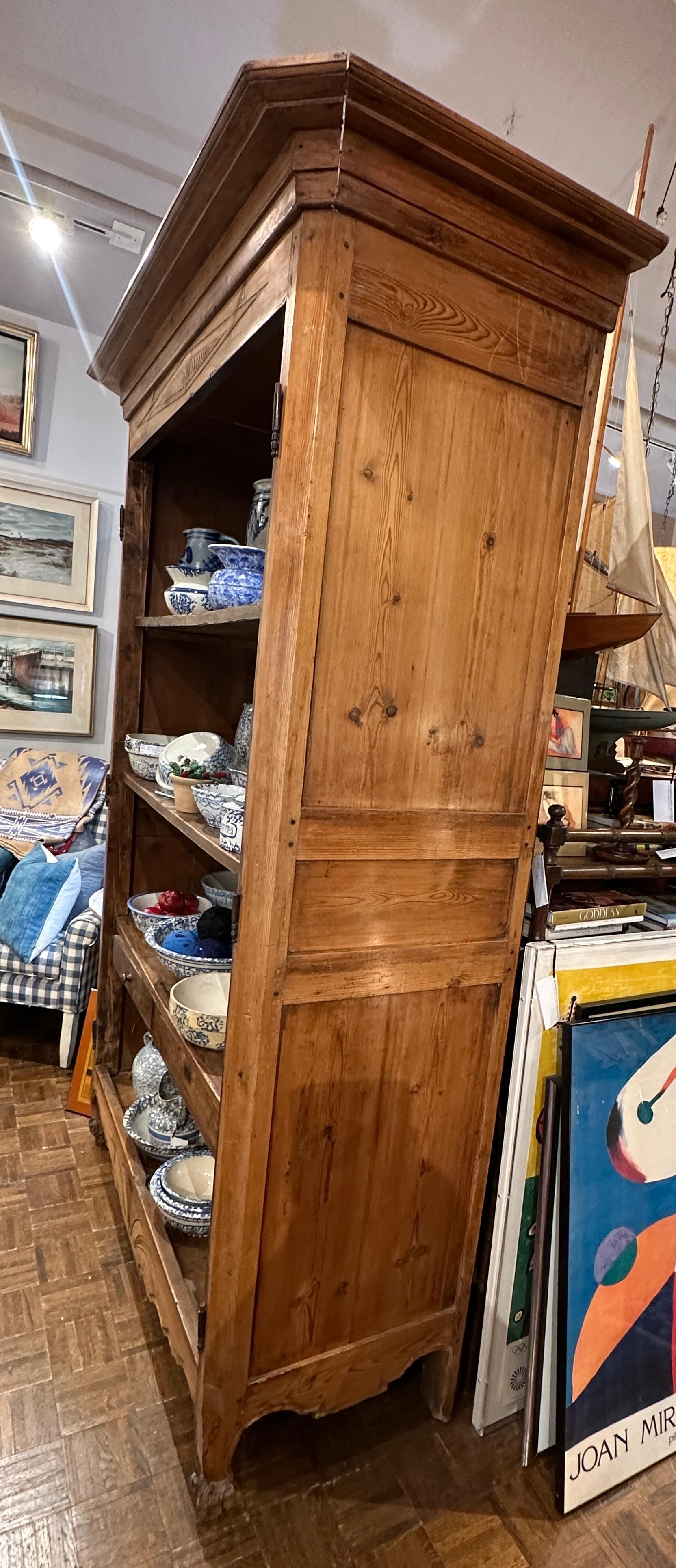 Antique Pine Armoire, 19th Century French For Sale 9