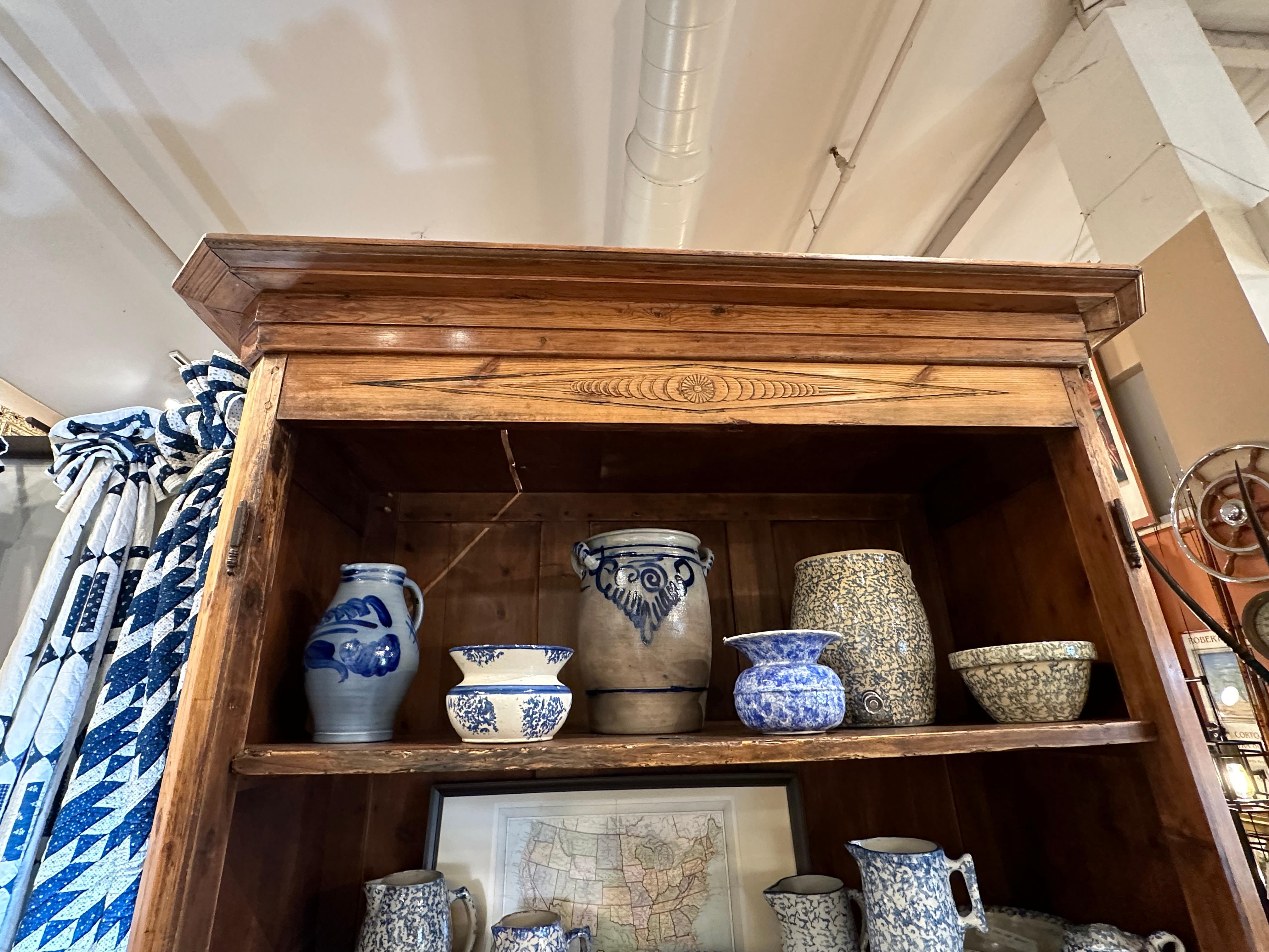 Antique Pine Armoire, 19th Century French For Sale 11