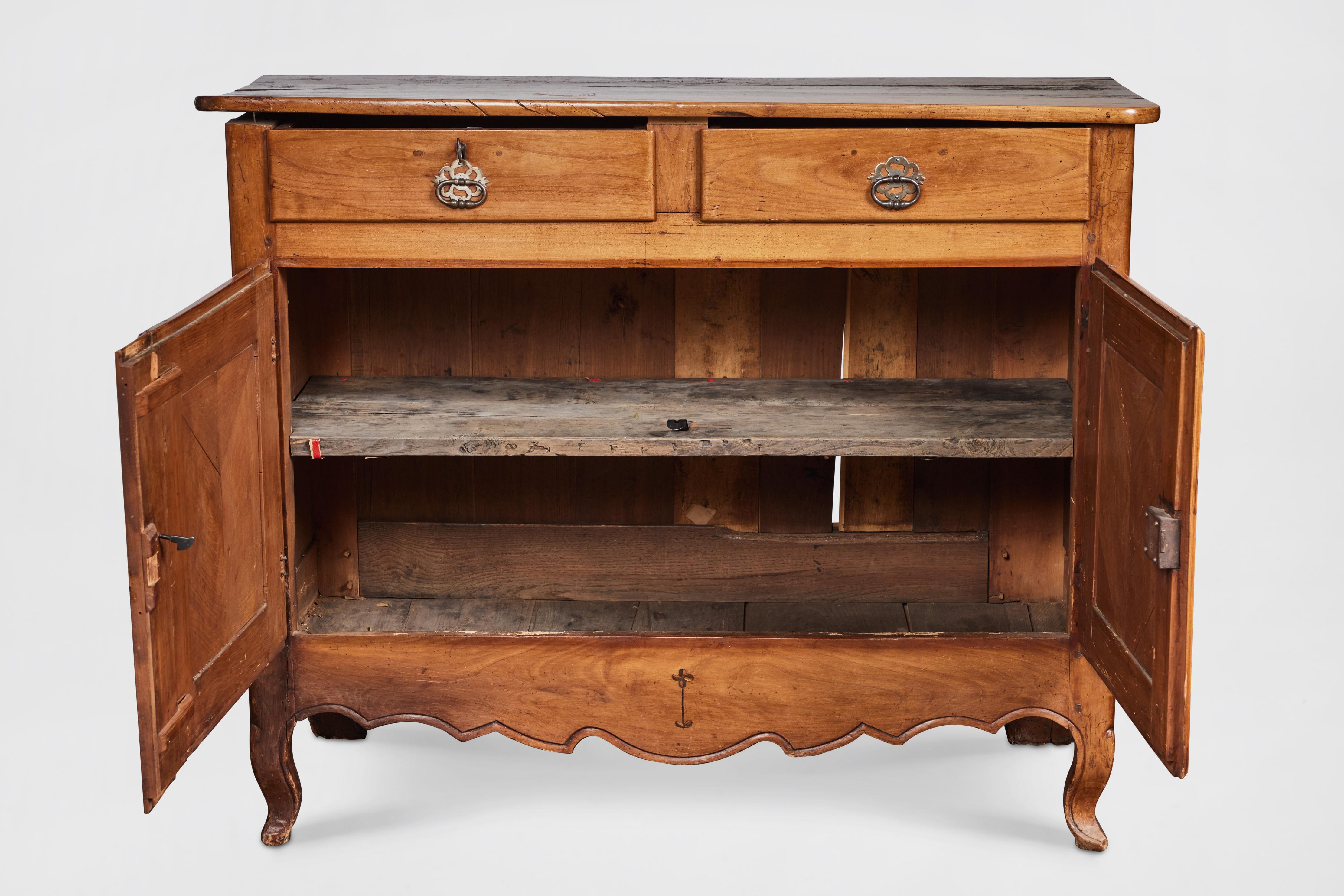 19th Century Antique French Provincial Two-Door Oak Cabinet from Pierre Deux For Sale 1