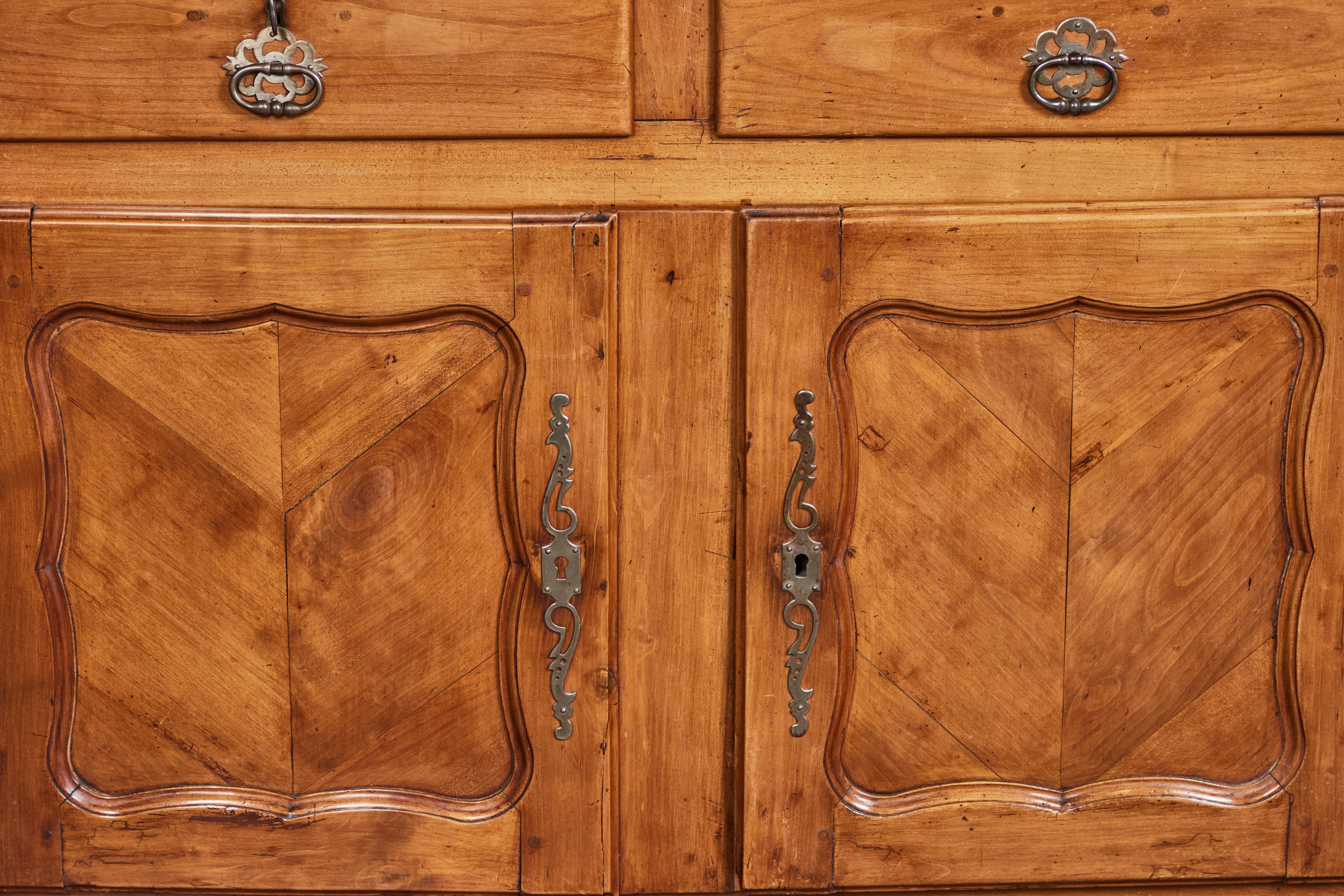 19th Century Antique French Provincial Two-Door Oak Cabinet from Pierre Deux For Sale 5