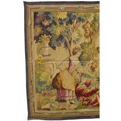 19th Century Antique French Tapestry 7'6" X 6'6"