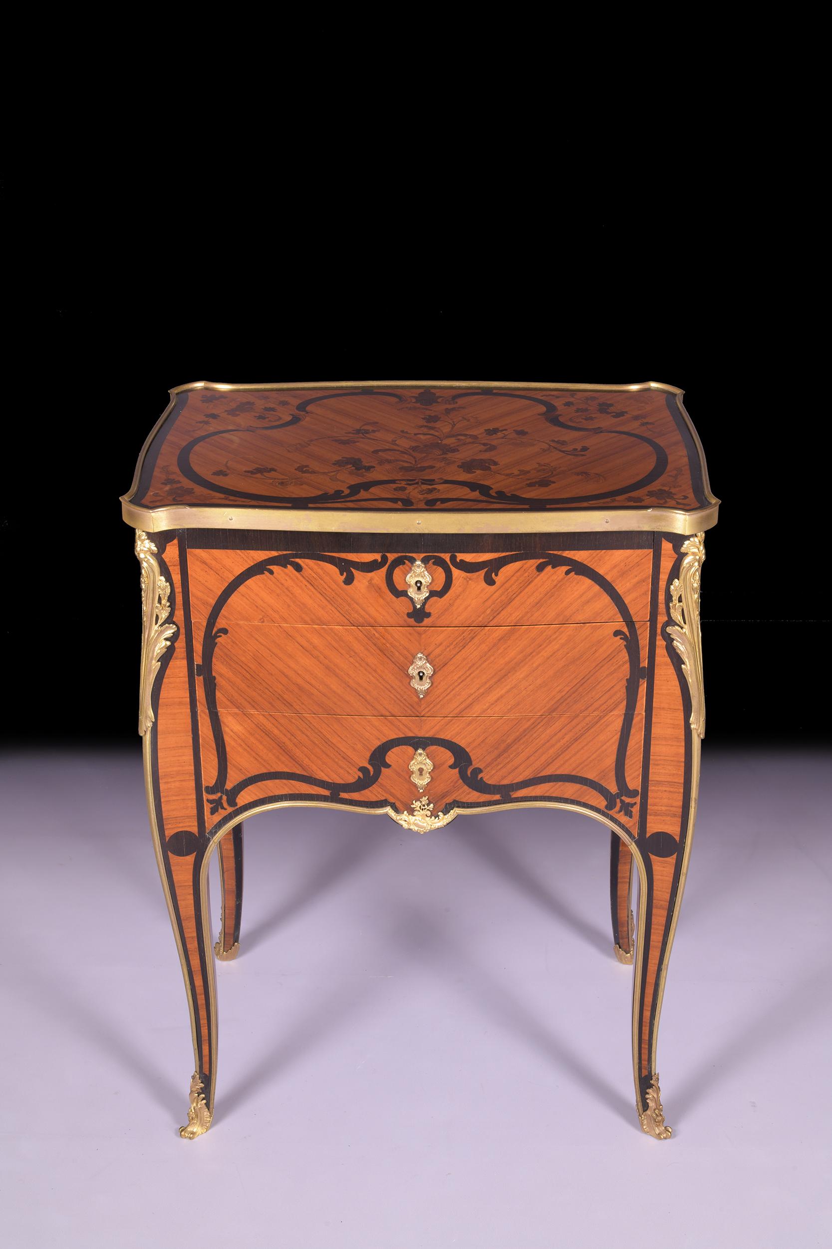 19th Century Antique French Tulipwood Commode 4