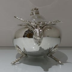 19th Century Antique George III Stag Soup Tureen circa 1870 Richard Martin & Son