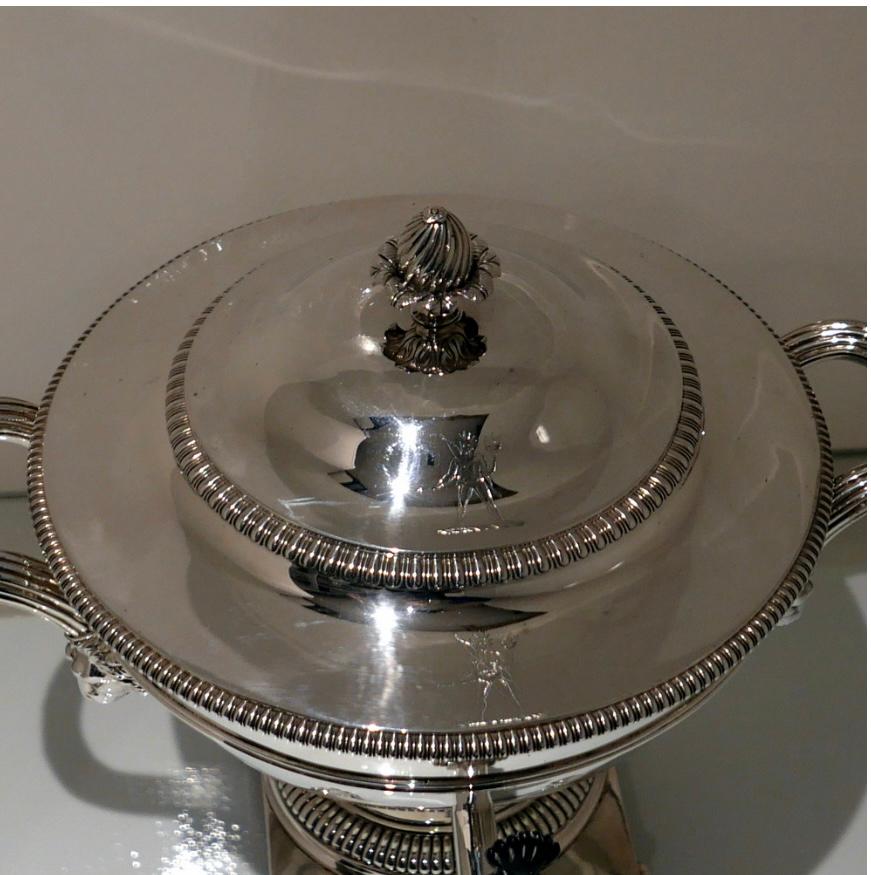 Early 19th Century 19th Century Antique George III Sterling Silver Tea Urn London 1813 Paul Storr For Sale
