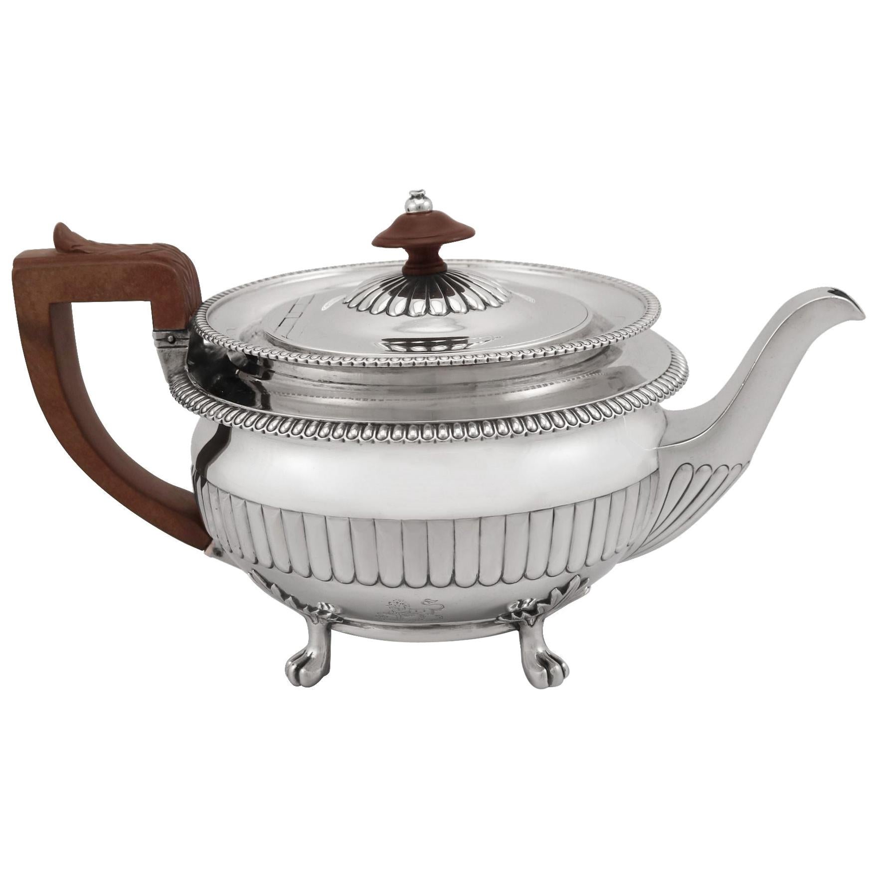 19th Century Sterling Silver Teapot 
