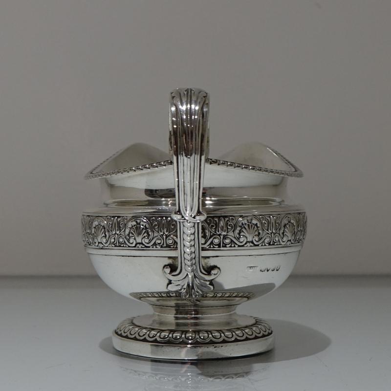 British 19th Century Antique George IV Sterling Silver Cream Jug London 1822 Phi Rundell