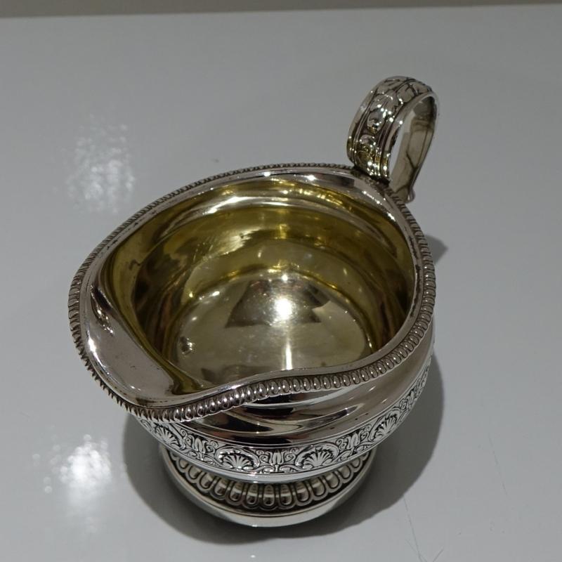 19th Century Antique George IV Sterling Silver Cream Jug London 1822 Phi Rundell 2