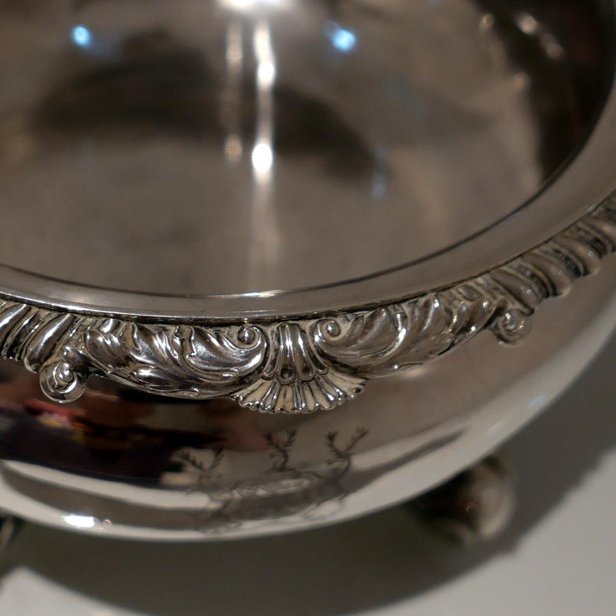 19th Century Antique George IV Sterling Silver Soup Tureen London 1829 R Sibley 3