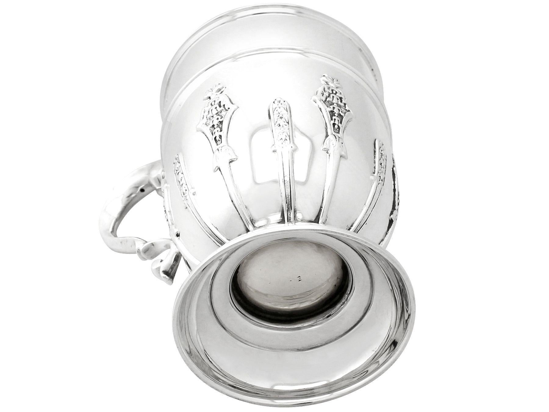 19. Jahrhundert Antike George V Sterling Silber Pint Becher 1920 im Angebot 2