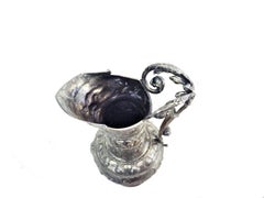 Antique German Neo-Baroque Silver Wine Jug, 19th Century