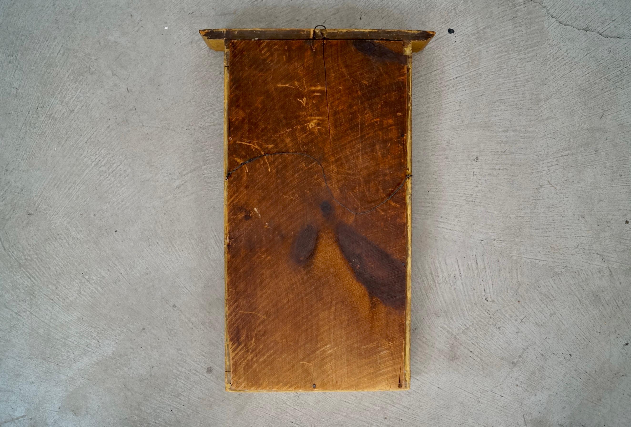 Siglo XIX Antiguo Espejo Imperio de Muelle de Madera Dorada en venta 9