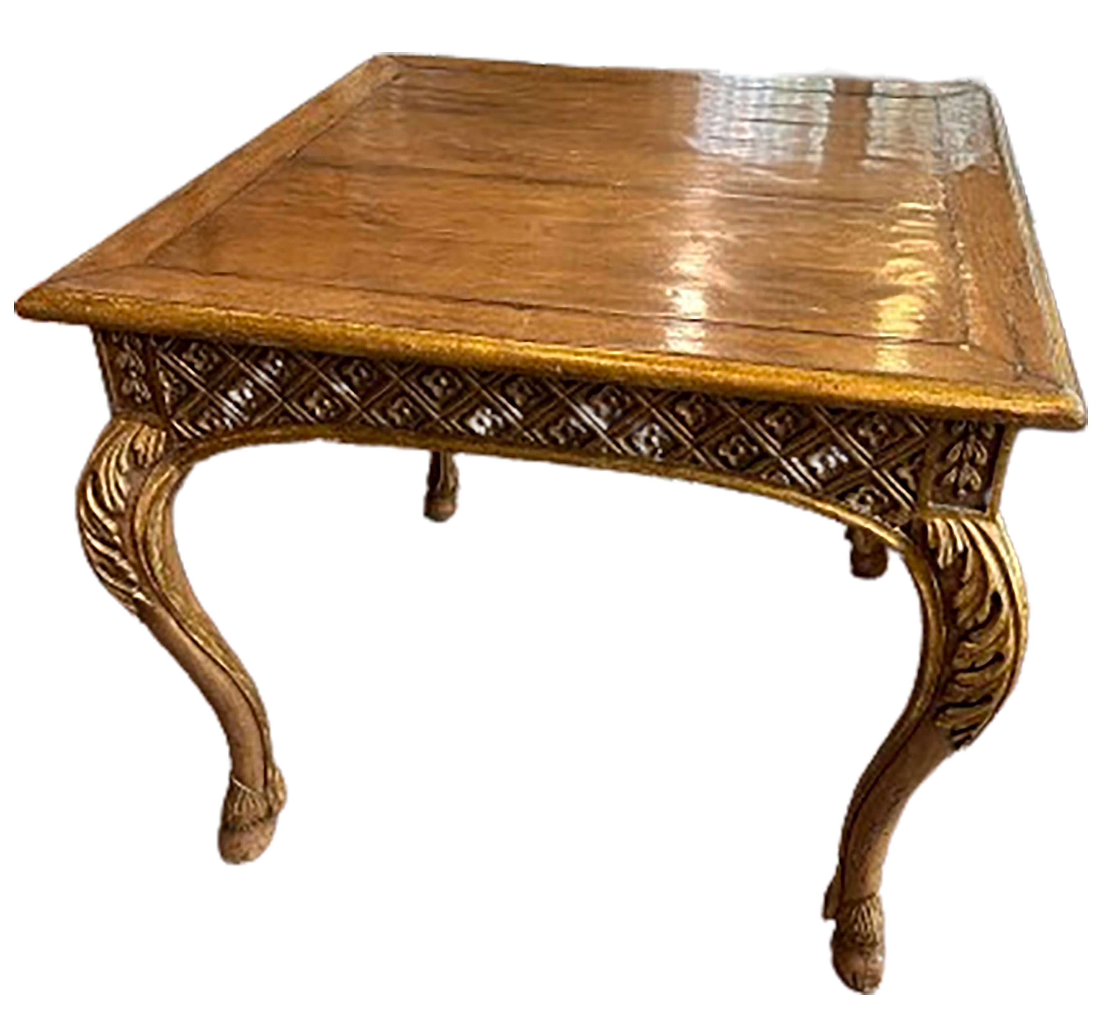 19. Jahrhundert Antike Giltwood Tisch (Vergoldet) im Angebot