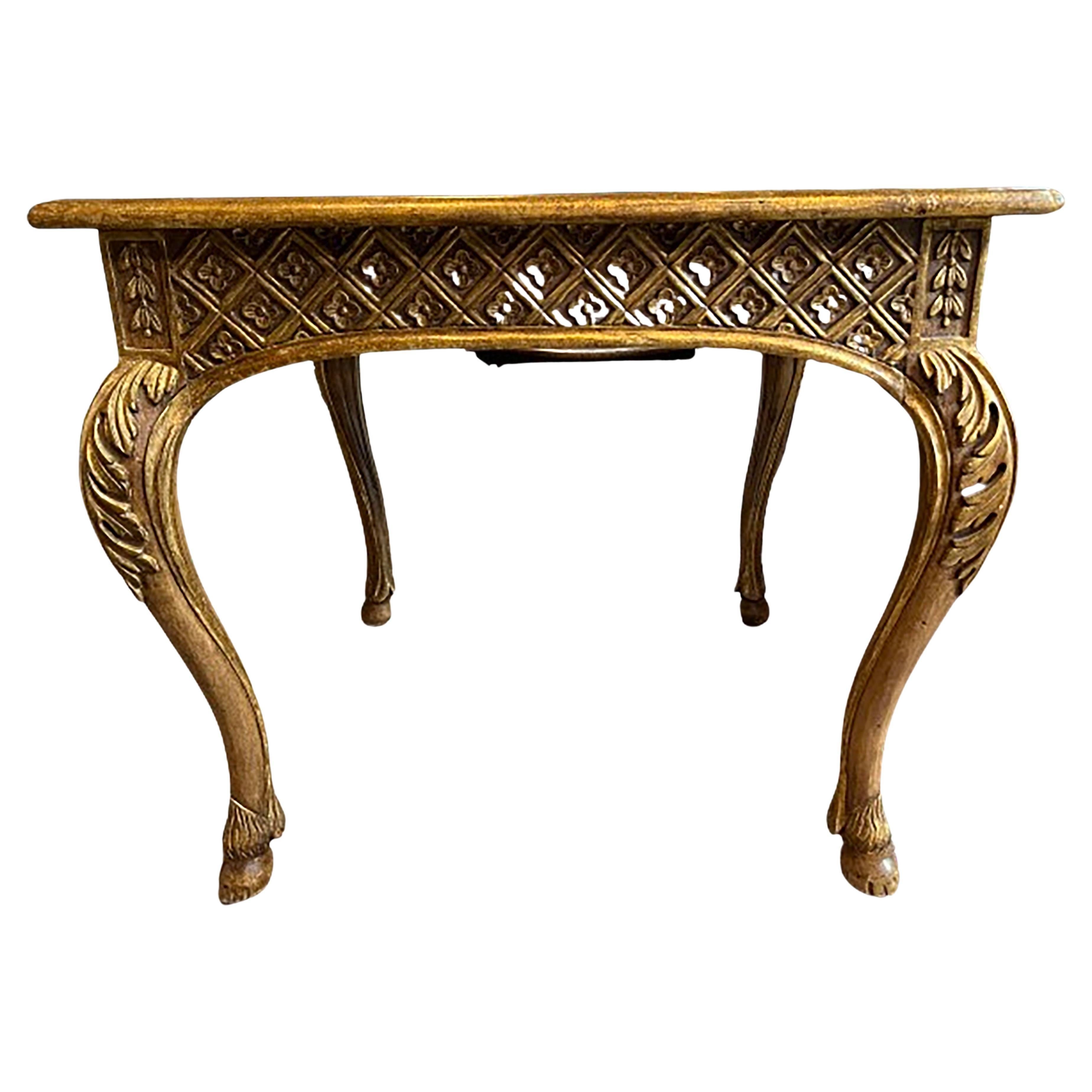 19. Jahrhundert Antike Giltwood Tisch im Angebot