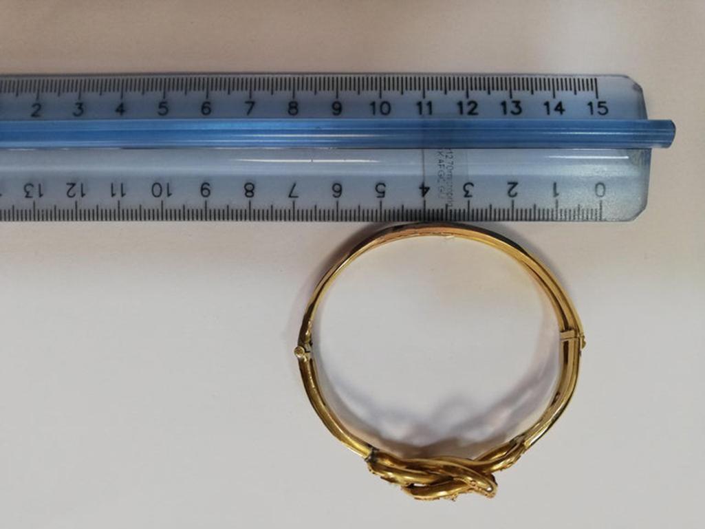 19th Century Antique Gold Bangle Bracelet 1