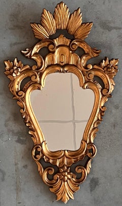 19th Century Antique Gold Cornucopia Mirror