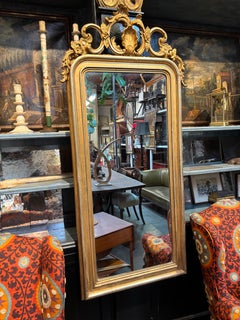 19th Century Antique Gold Rococo Mirror