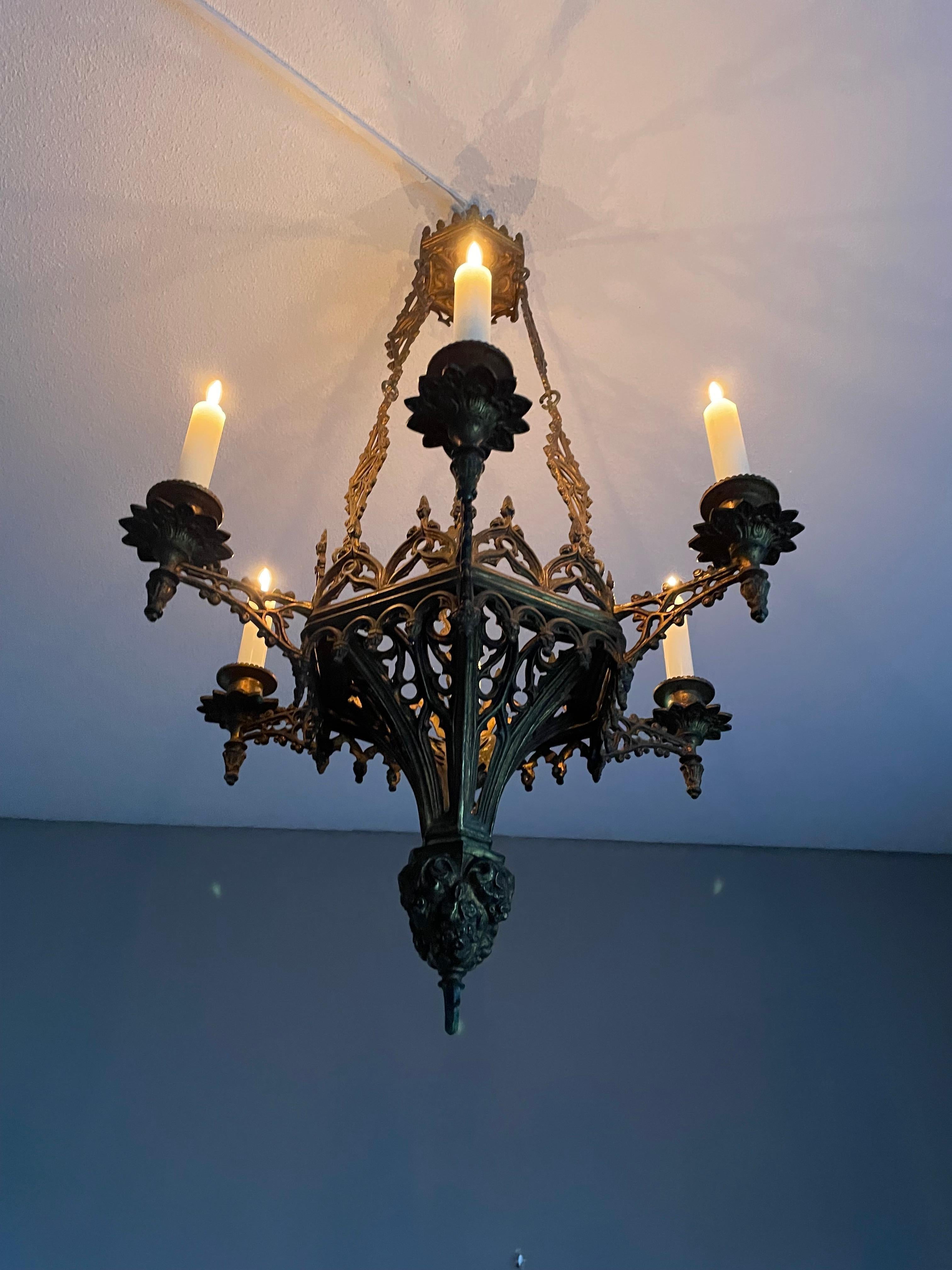 gothic candle chandelier