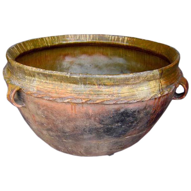 19th Century Antique Guatemalan Large Ceramic Pot/Planter