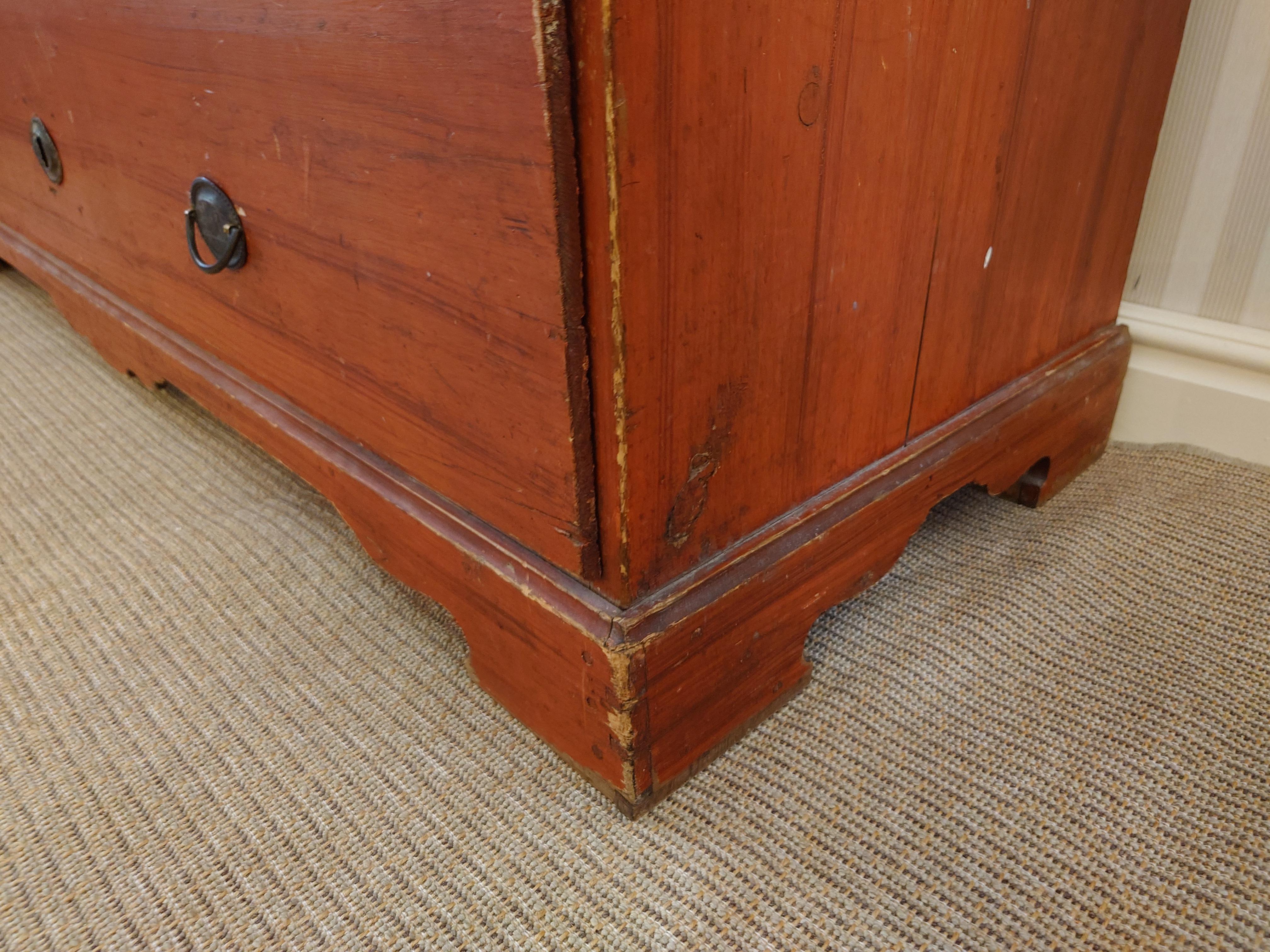 19th Century Antique Gustavian Chest of Drawers Chest on Chest Dated 1829 For Sale 6