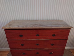 19th Century Antique Gustavian Chest of Drawers Chest on Chest Dated 1829
