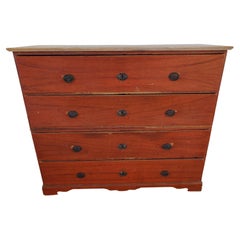 19th Century Antique Gustavian Chest of Drawers Chest on Chest Dated 1829