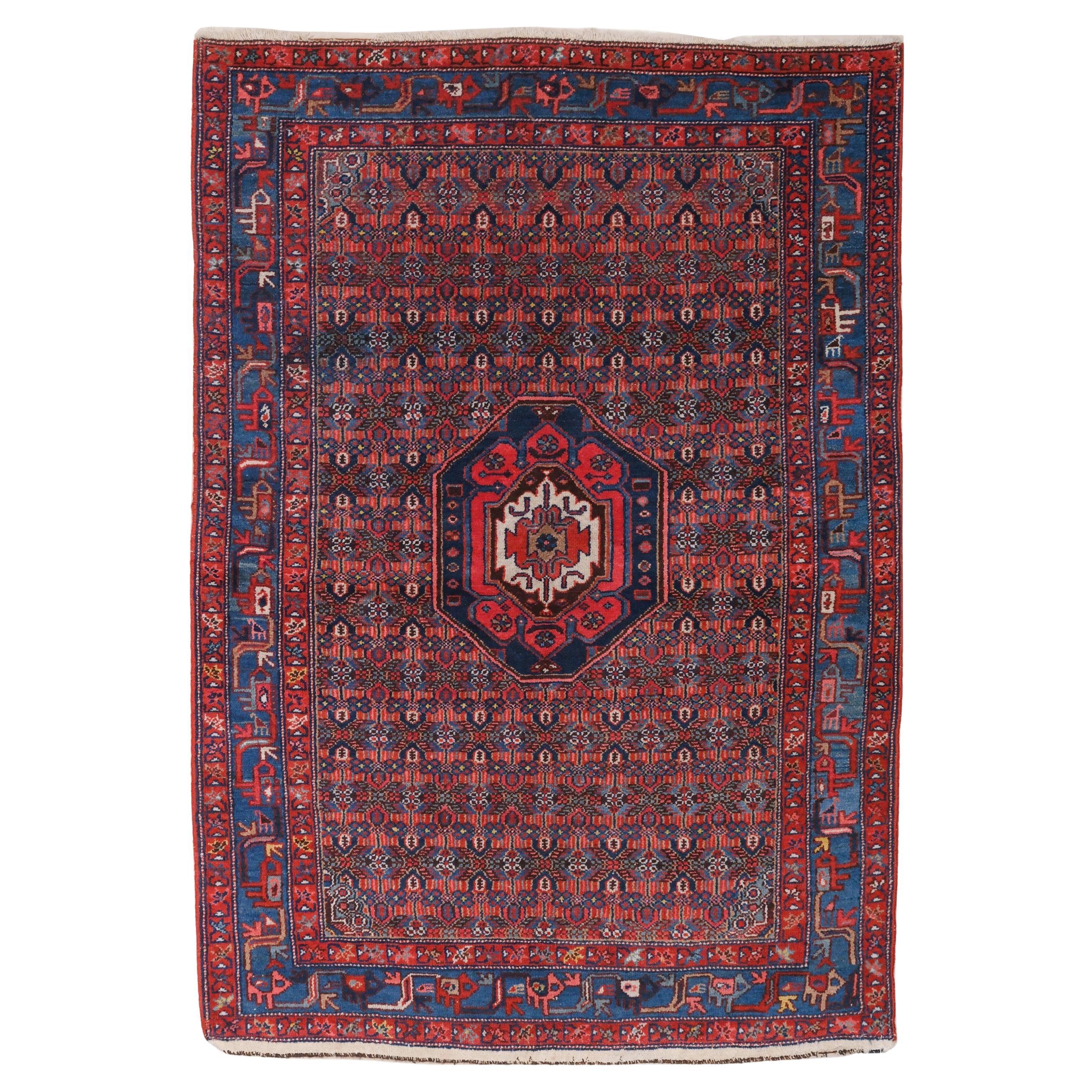 Antiker Hamadan-Teppich aus dem 19. im Angebot