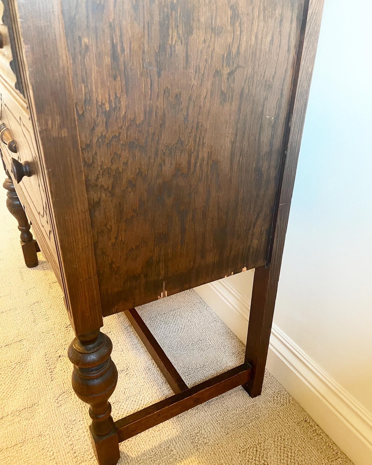 19th Century Antique Hand Carved Cabinet For Sale 2