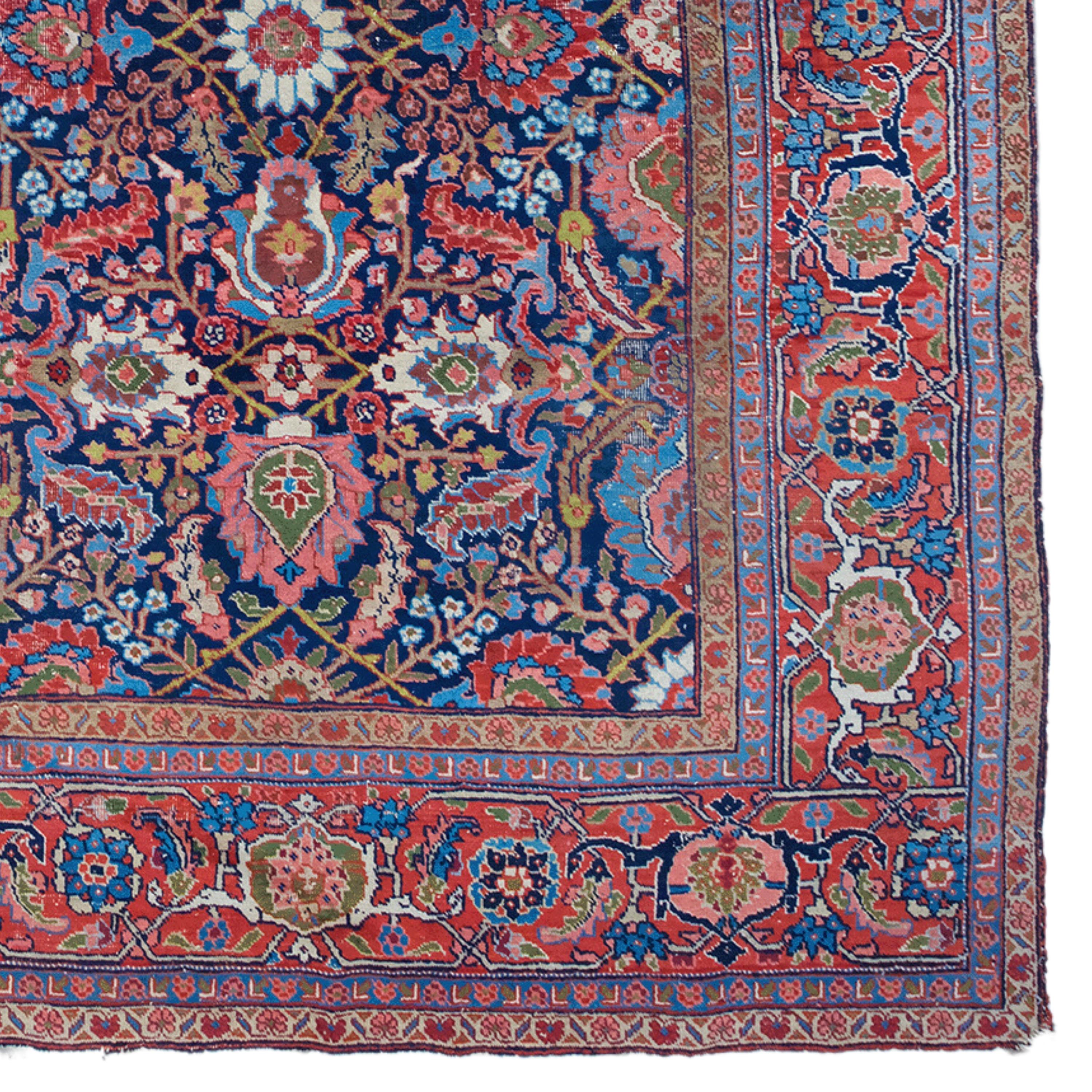 19th Century Antique Heriz Rug - Antique Wool Area Rug, Antique Rug For ...